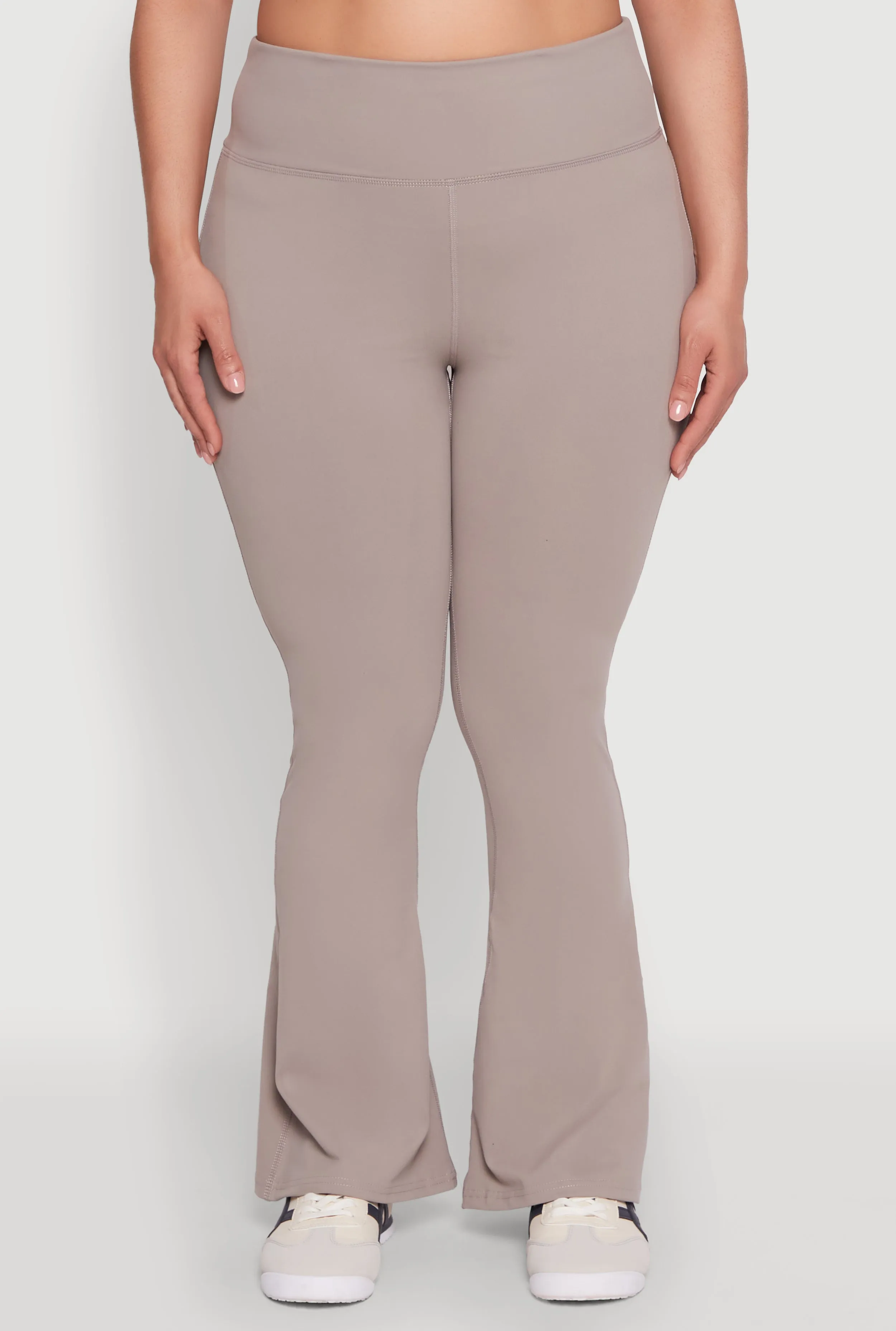 Plus Size Snatched High Waisted Flared Active Pants sold by Rainbow product image thumbnail 5