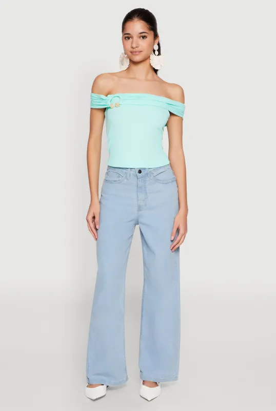 Iris Off The Shoulder O Ring Top sold by Rainbow