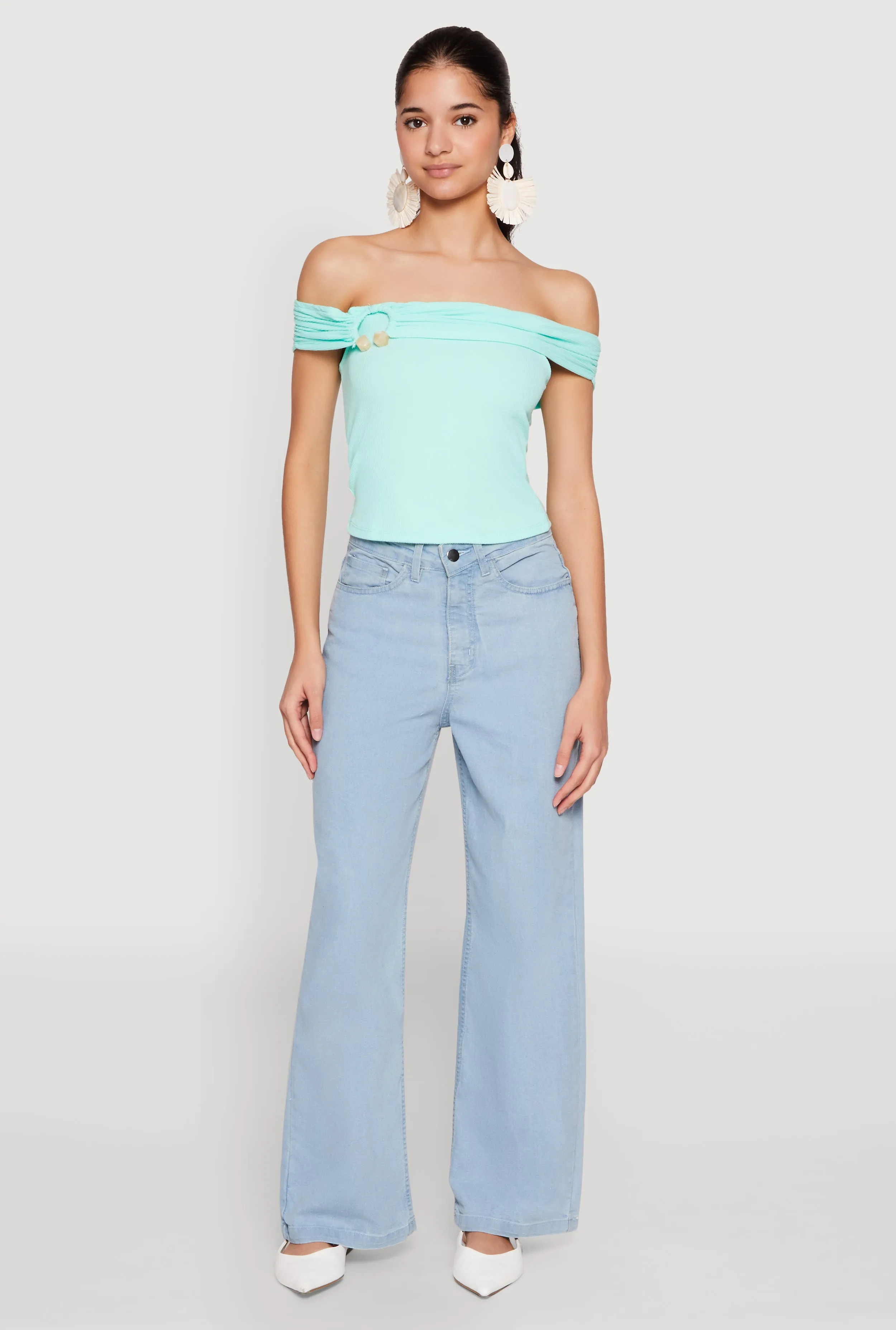 Iris Off The Shoulder O Ring Top sold by Rainbow