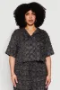 Plus Size Spoon Jeans Plaid Frayed Shirt sold by Rainbow