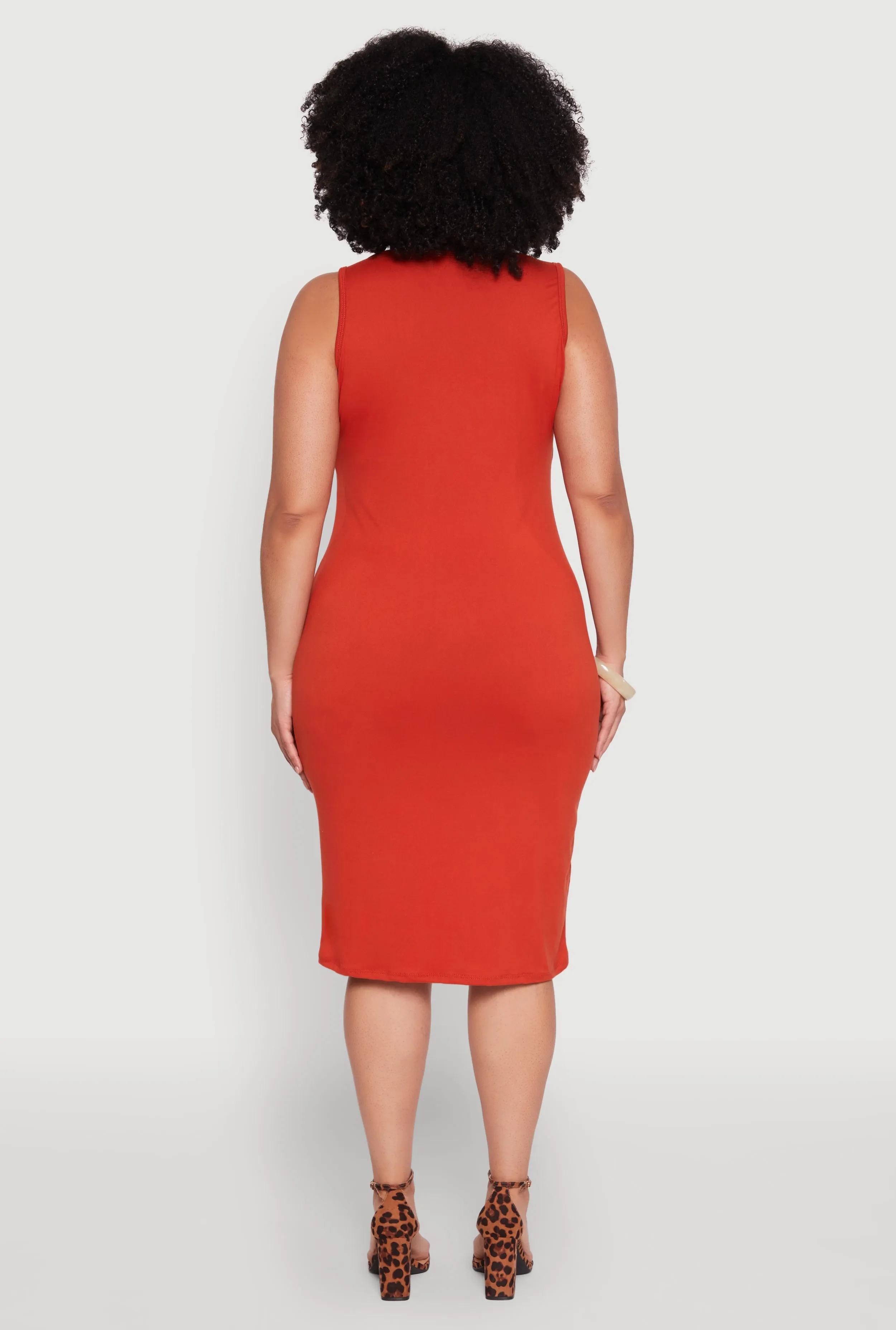 Plus Size Scoop Neck Midi Dress sold by Rainbow product image thumbnail 5