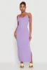 Side Slit V Neck Maxi Dress sold by Rainbow