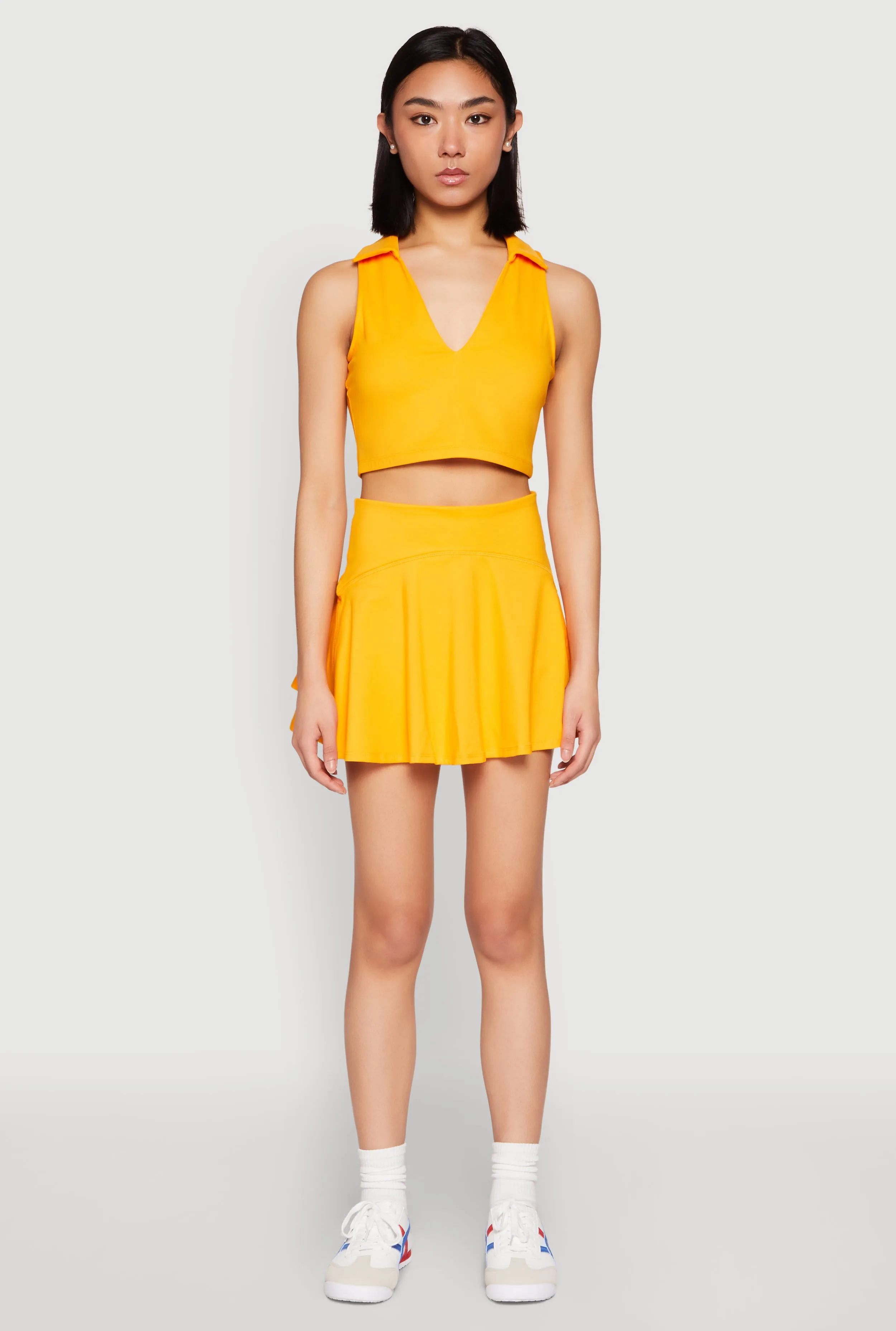 Tiered Back High Waist Skater Skort sold by Rainbow product image thumbnail 2