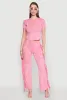 Mineral Wash Rib Knit Fringe Pants sold by Rainbow
