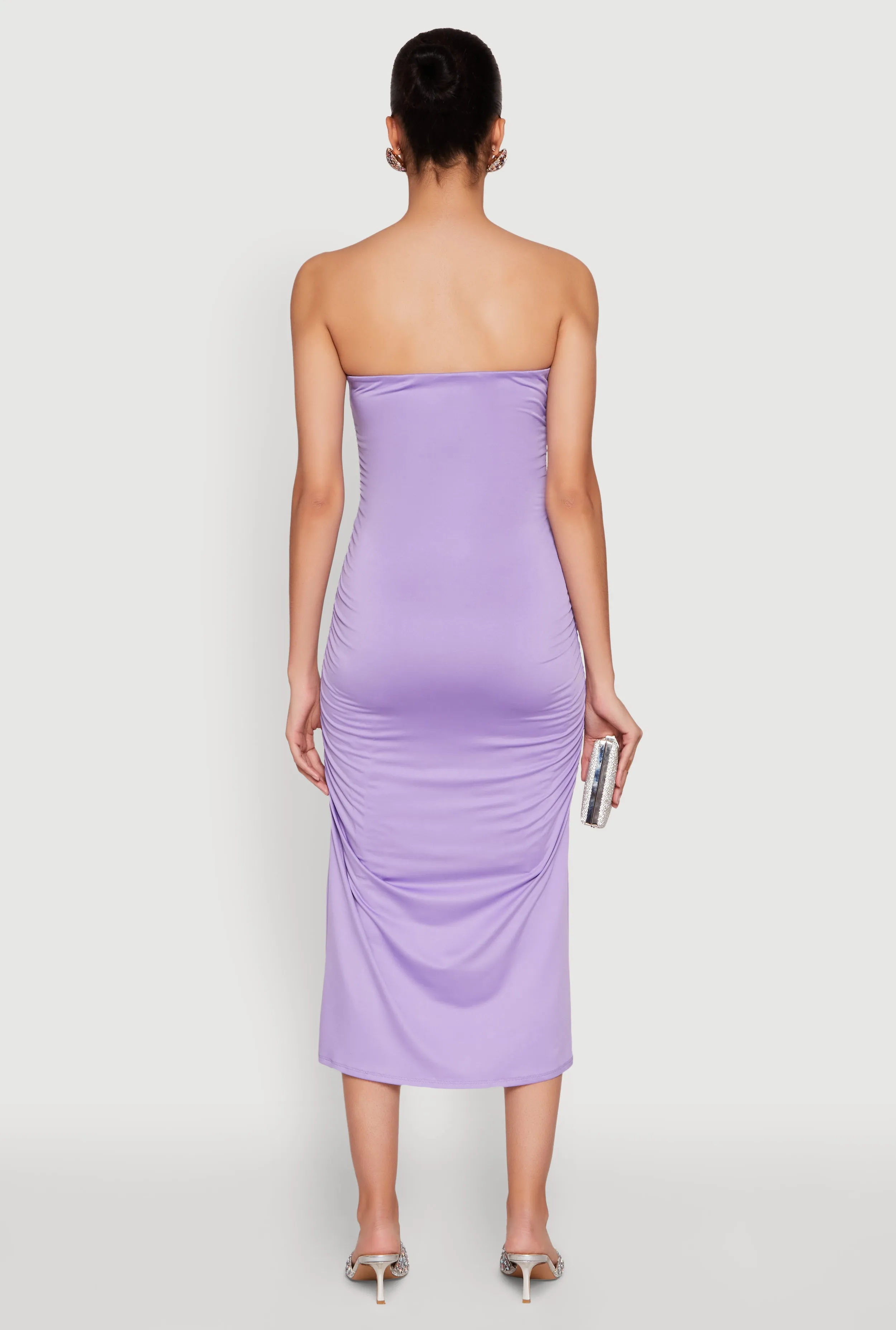 Side Ruched Midi Tube Dress sold by Rainbow product image thumbnail 5