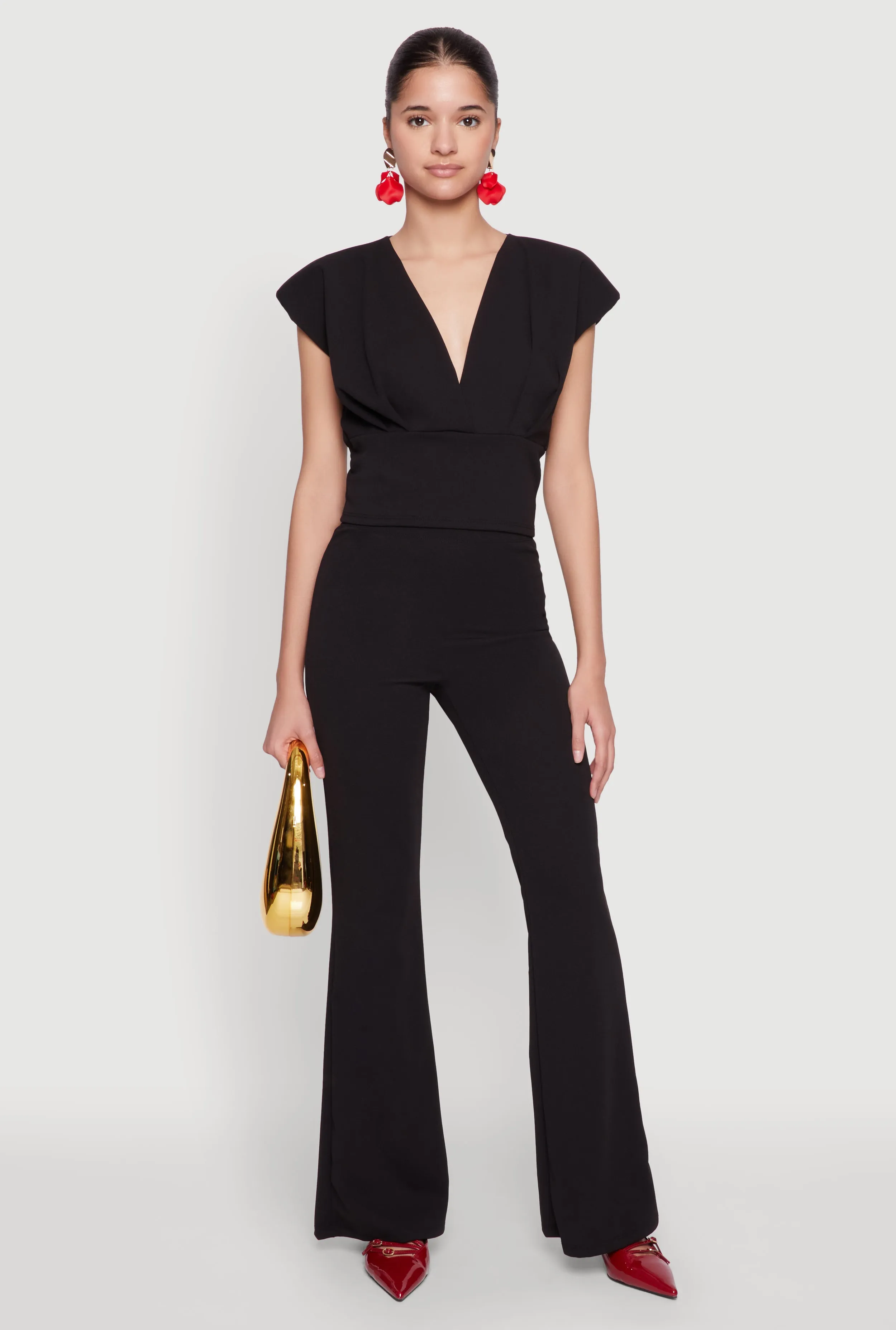 Crepe Knit High Waisted Pants sold by Rainbow