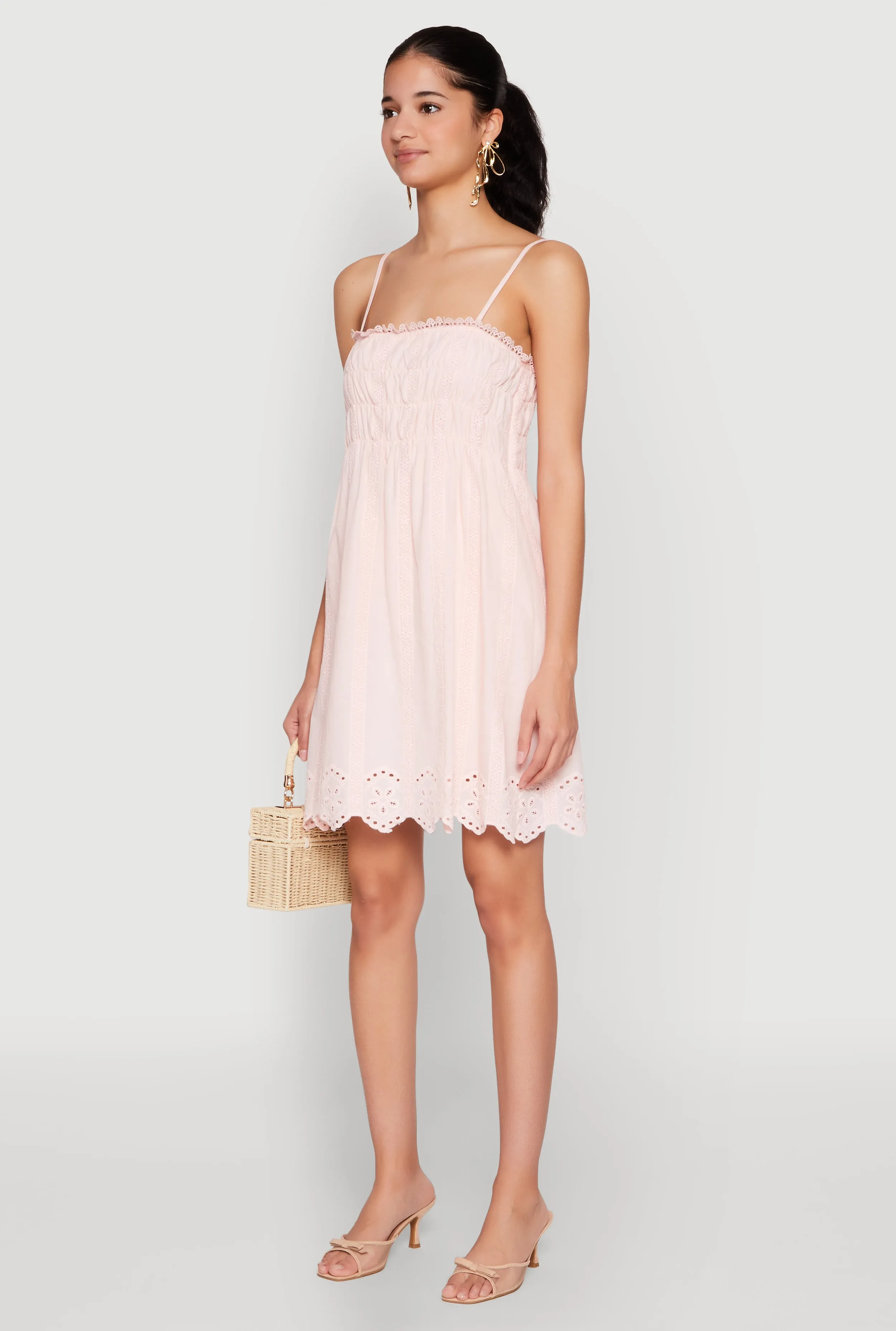 Haute Monde Floral Crochet Detail Mini Dress sold by Rainbow product image thumbnail 3