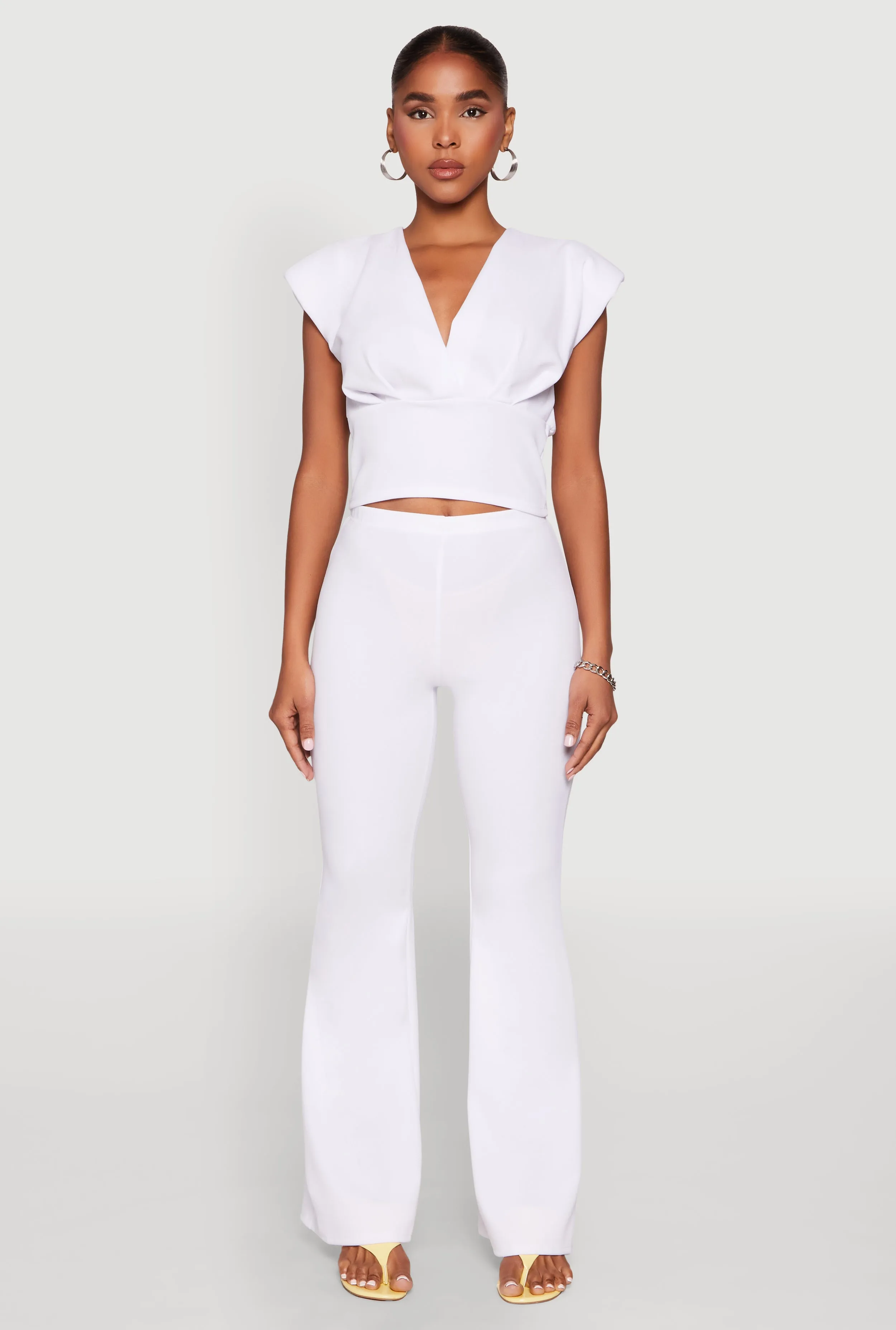 Crepe Knit High Waisted Pants sold by Rainbow