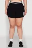 Plus Size Daisy 10 Graphic Varsity Stripe Shorts sold by Rainbow