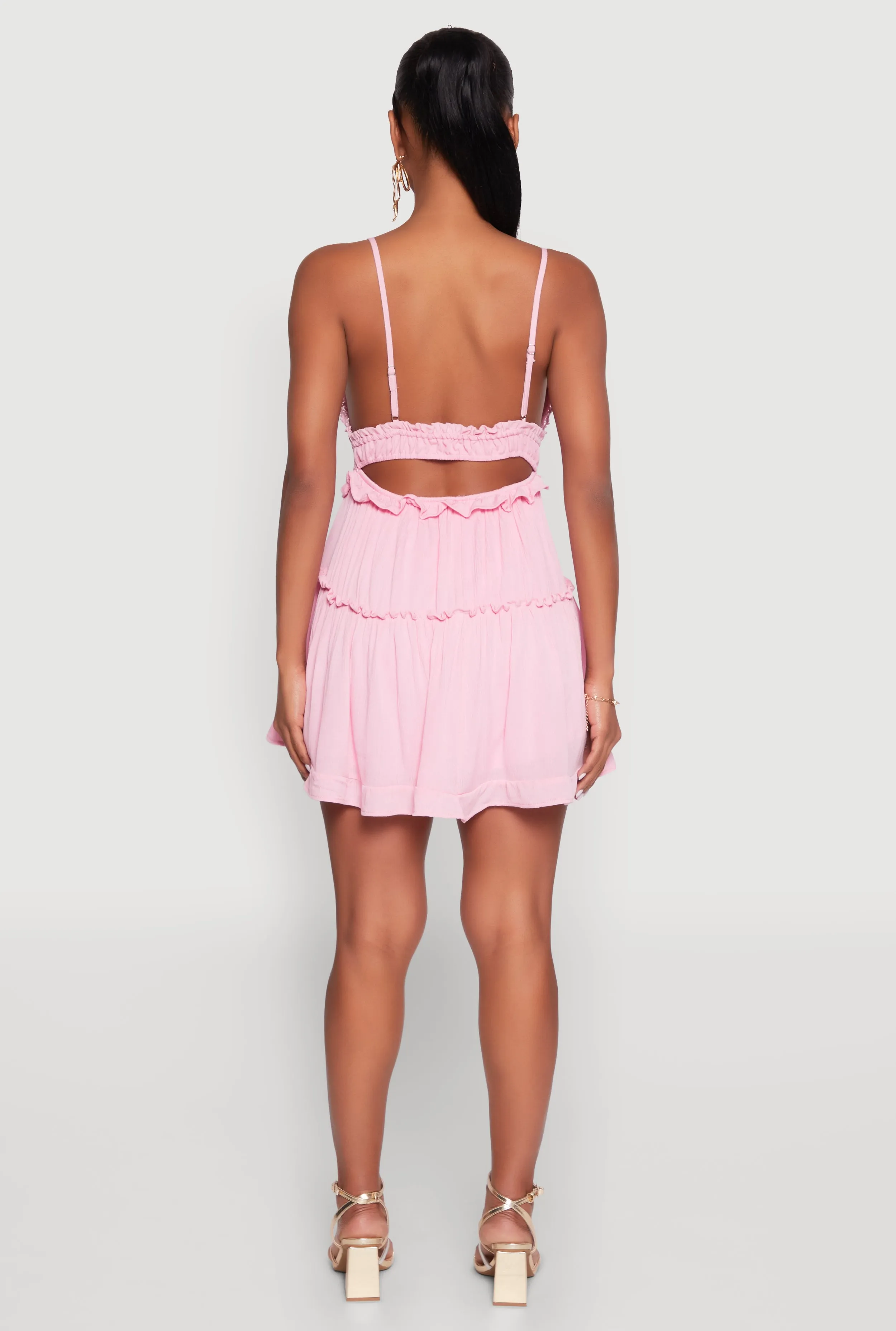 Iris Crochet Detail Tiered Dress sold by Rainbow product image thumbnail 5