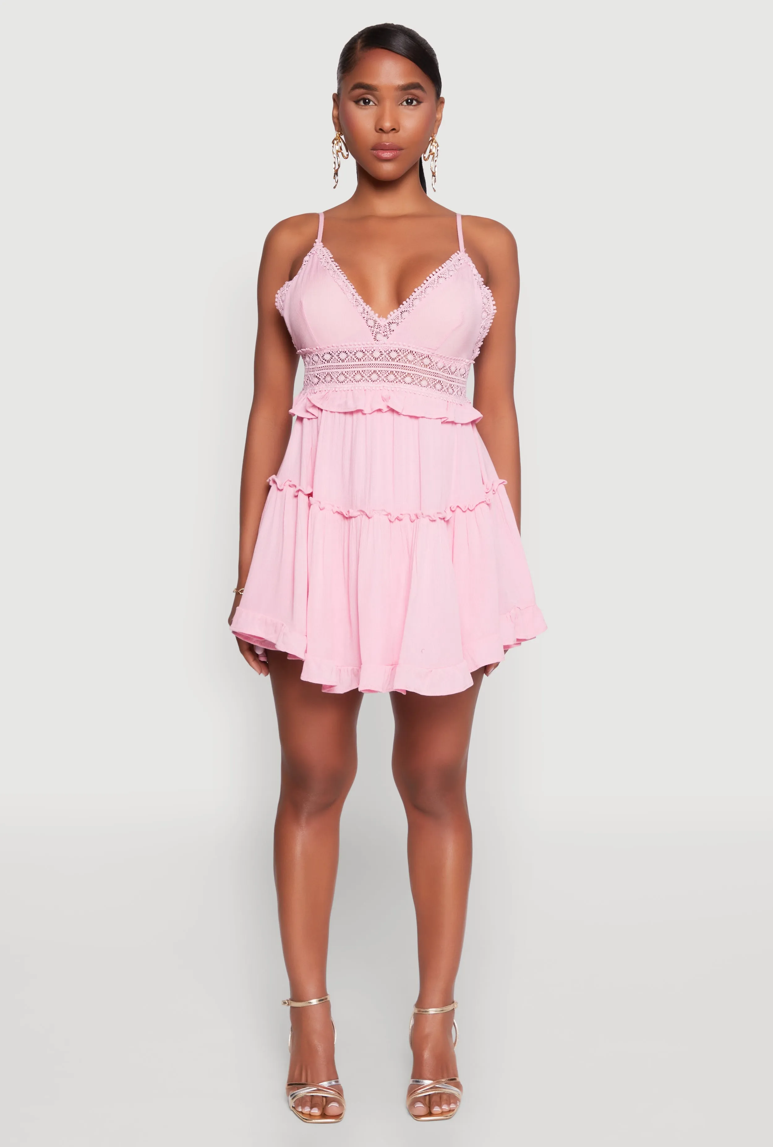 Iris Crochet Detail Tiered Dress sold by Rainbow product image thumbnail 2