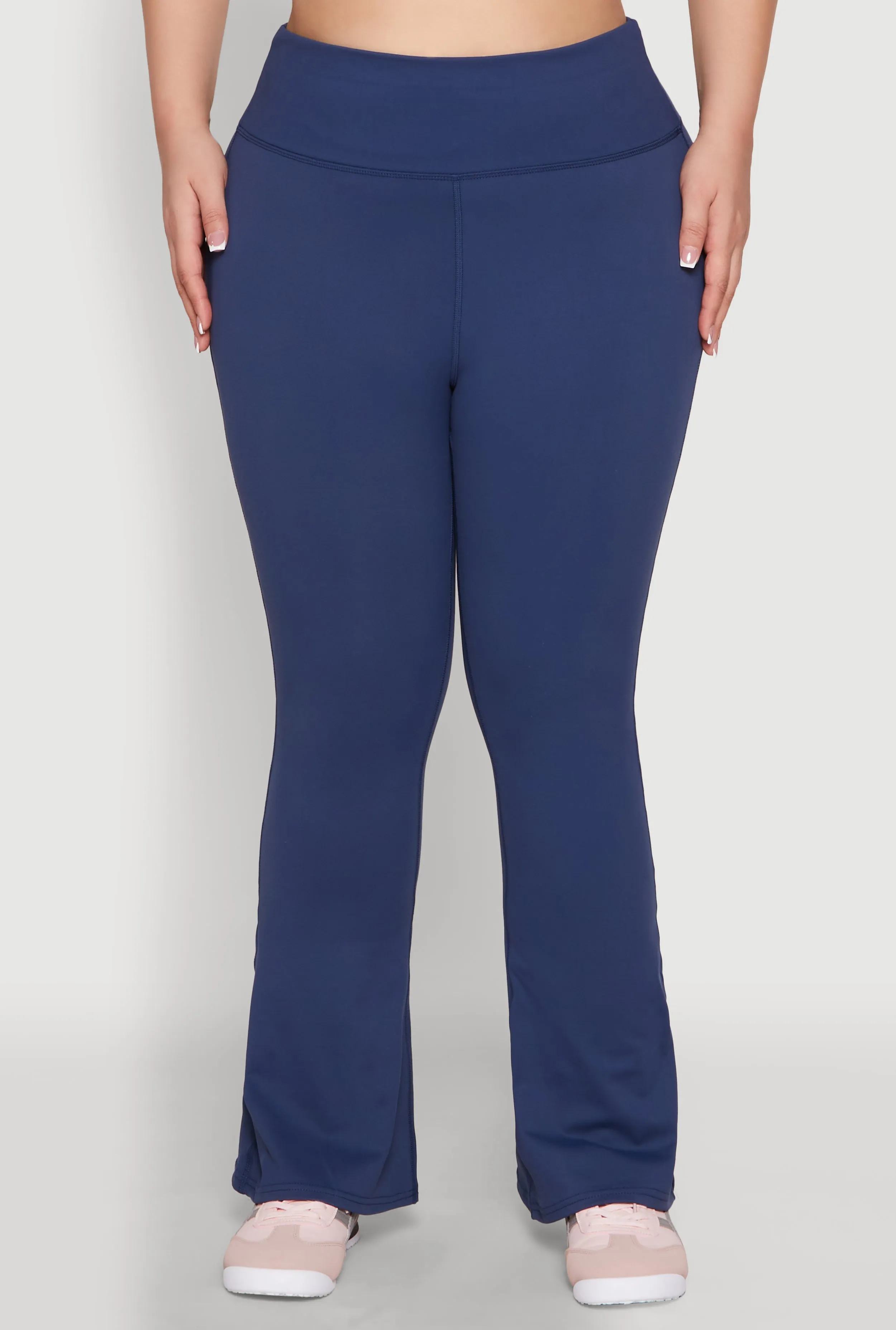Plus Size Snatched High Waisted Flared Active Pants sold by Rainbow product image thumbnail 5