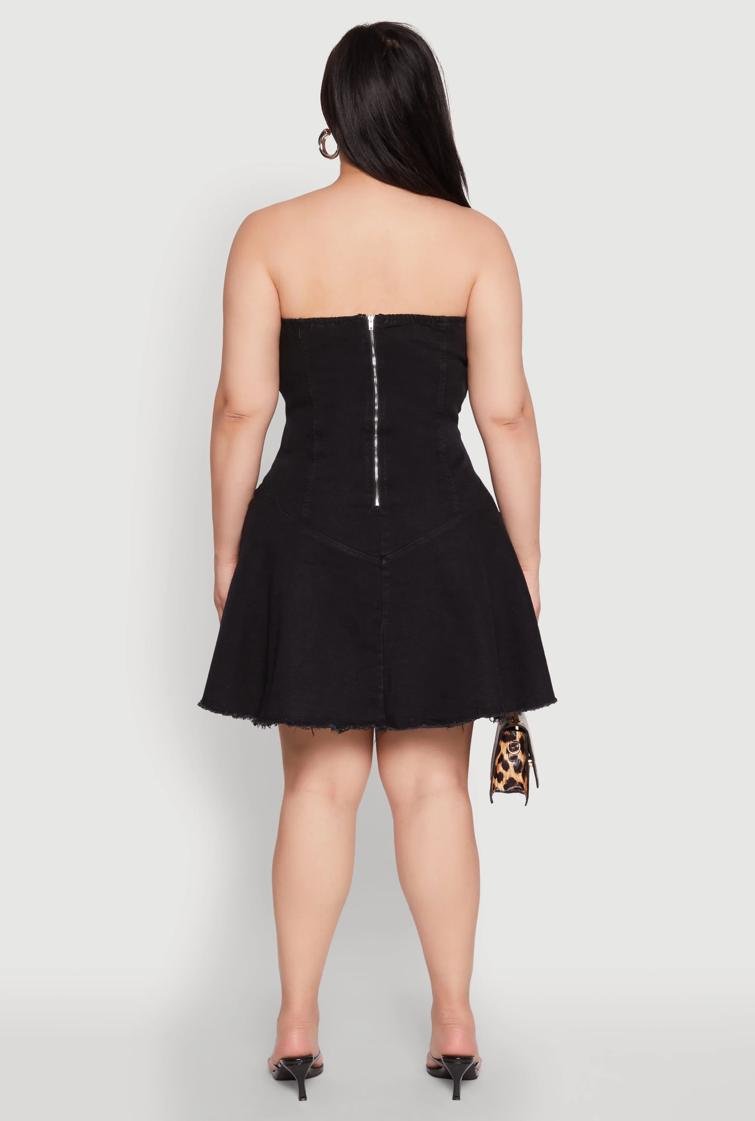 Plus Size Daisy Denim Lace Up Corset Dress sold by Rainbow product image thumbnail 5