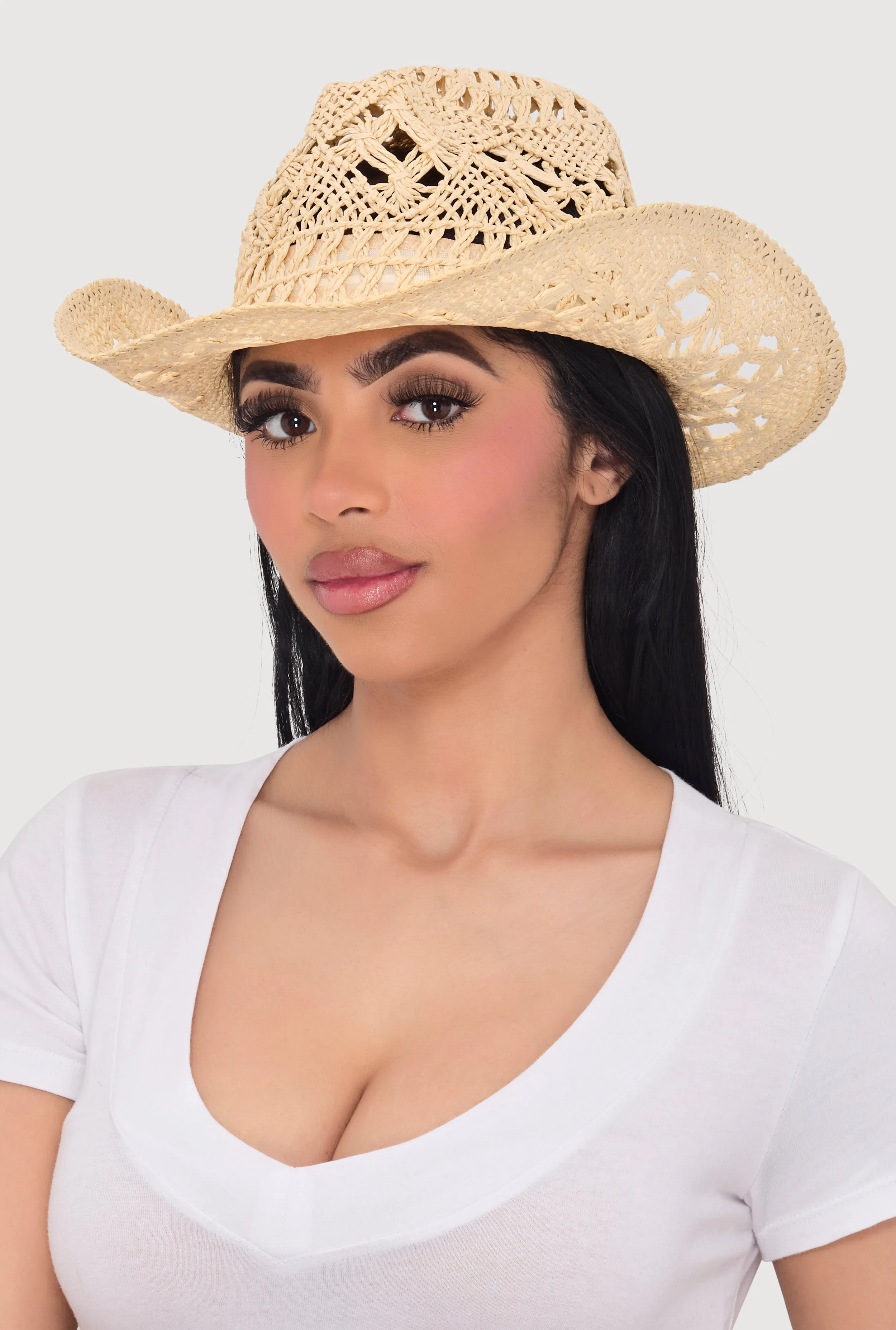 Straw Cowboy Hat sold by Rainbow product image thumbnail 2