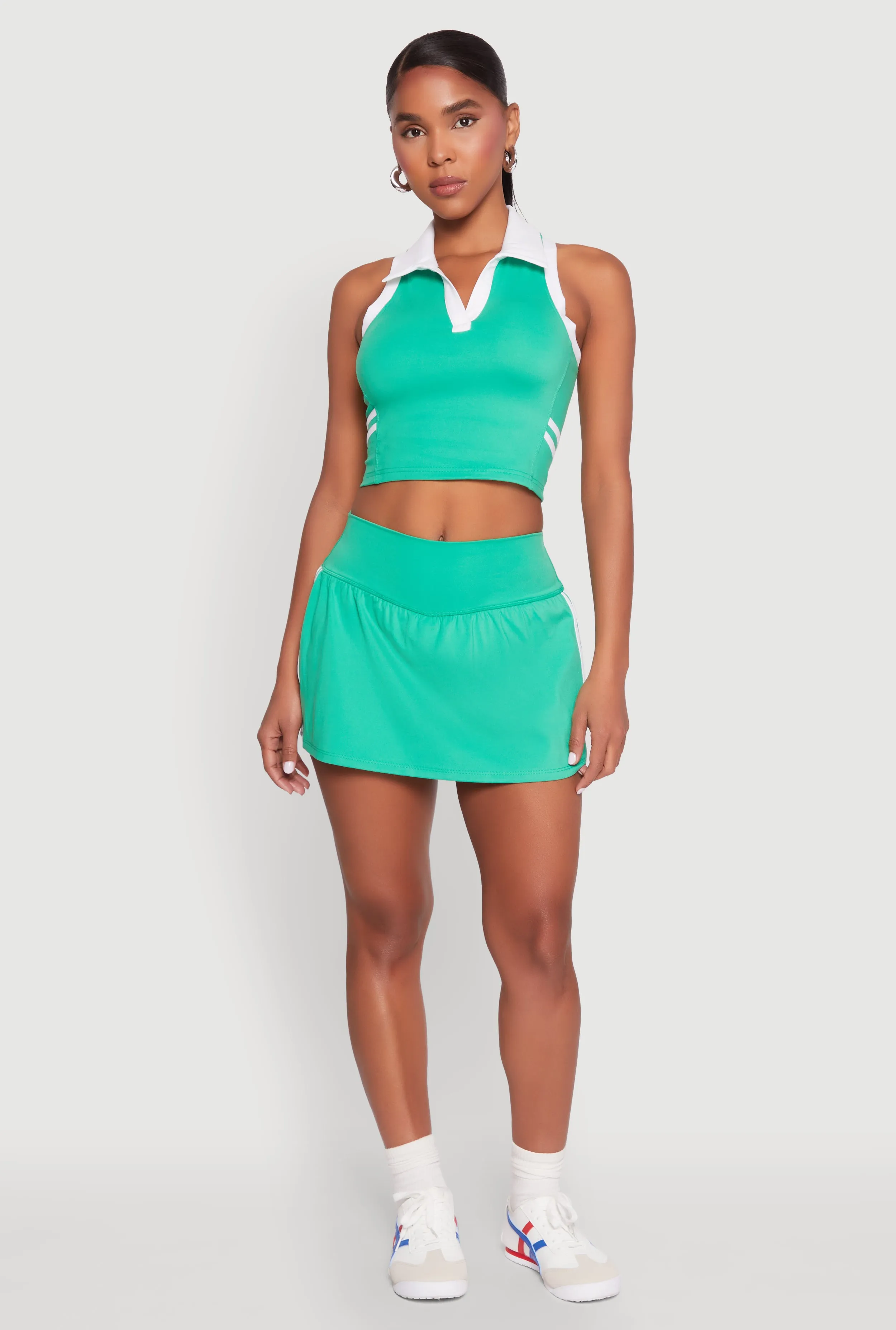 Varsity Stripe Detail Skort sold by Rainbow product image thumbnail 2