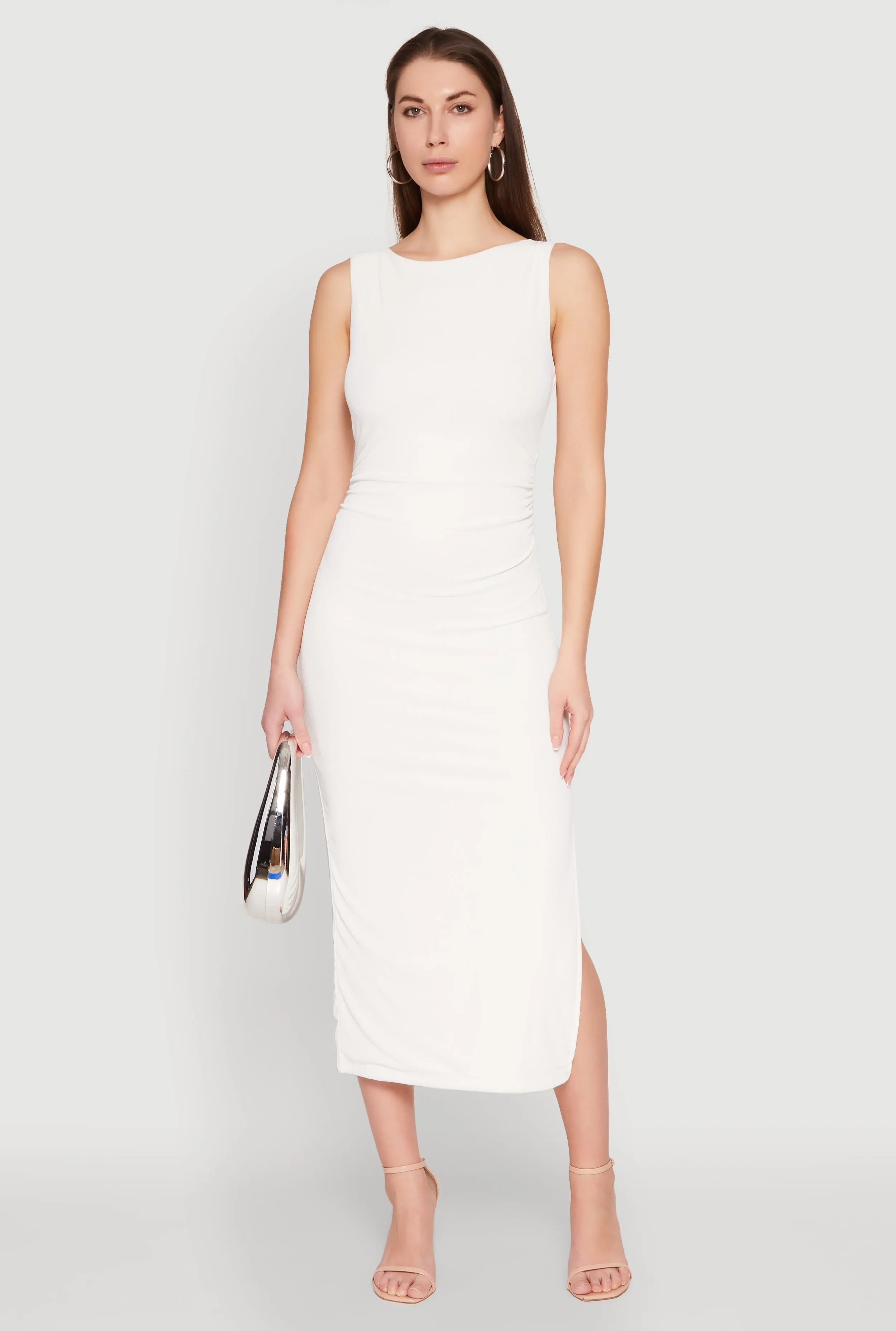 Iris Open Tie Back Side Slit Dress sold by Rainbow product image thumbnail 2