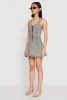 Mineral Wash Racerback Denim Skater Dress sold by Rainbow