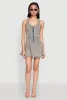 Mineral Wash Racerback Denim Skater Dress sold by Rainbow