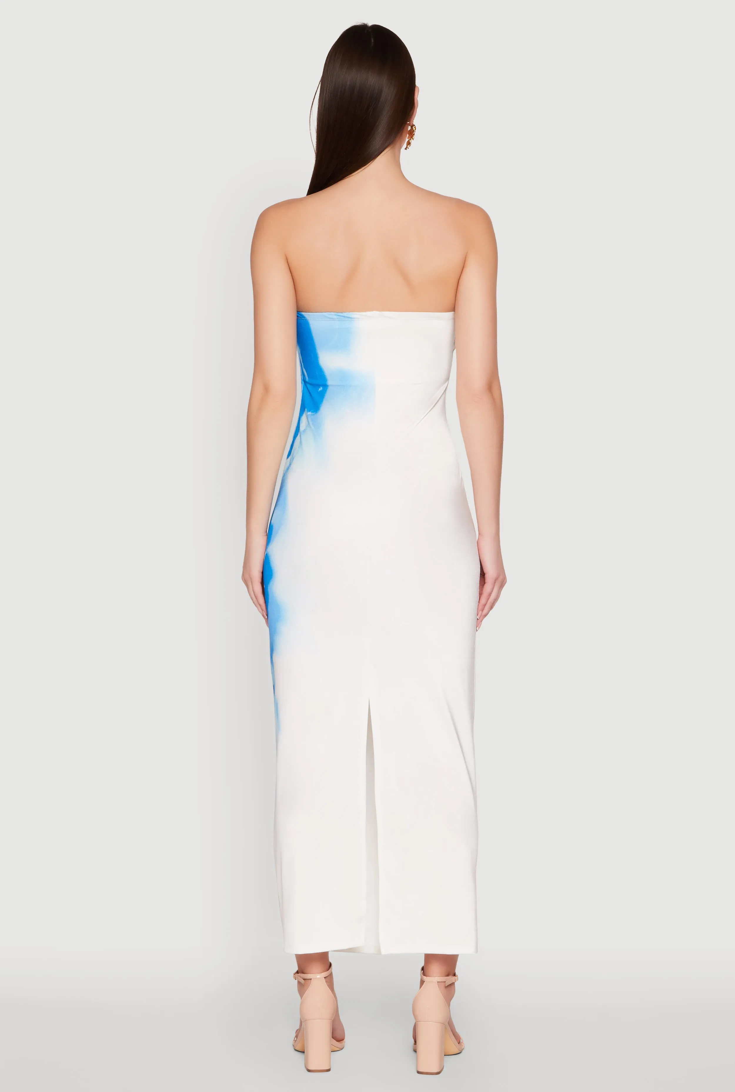 Ombre Floral Maxi Tube Dress sold by Rainbow product image thumbnail 5