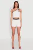 Contrast Waistband Biker Shorts sold by Rainbow