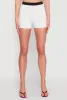 Contrast Waistband Biker Shorts sold by Rainbow