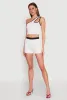 Contrast Waistband Biker Shorts sold by Rainbow