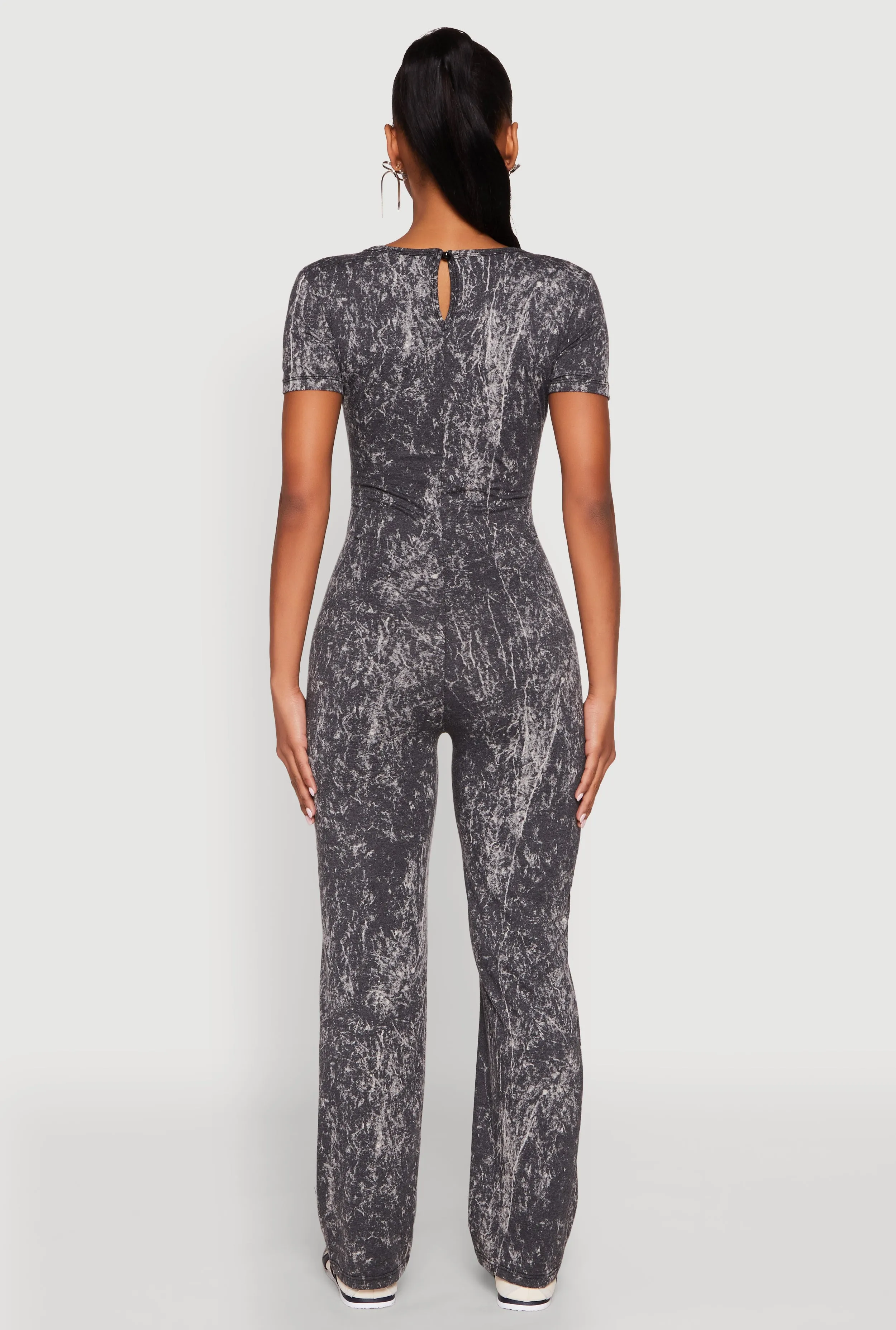 Mineral Wash Short Sleeve Jumpsuit sold by Rainbow product image thumbnail 5