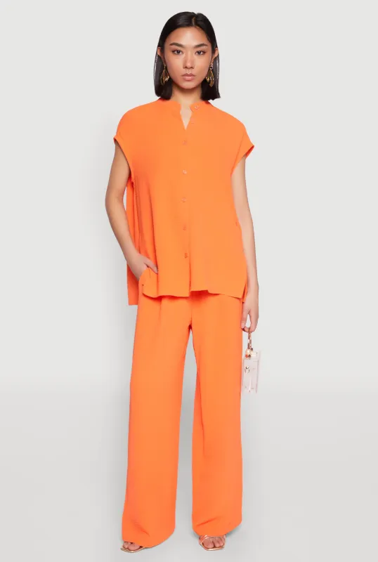 Airy Wide Leg Pants made by Rainbow