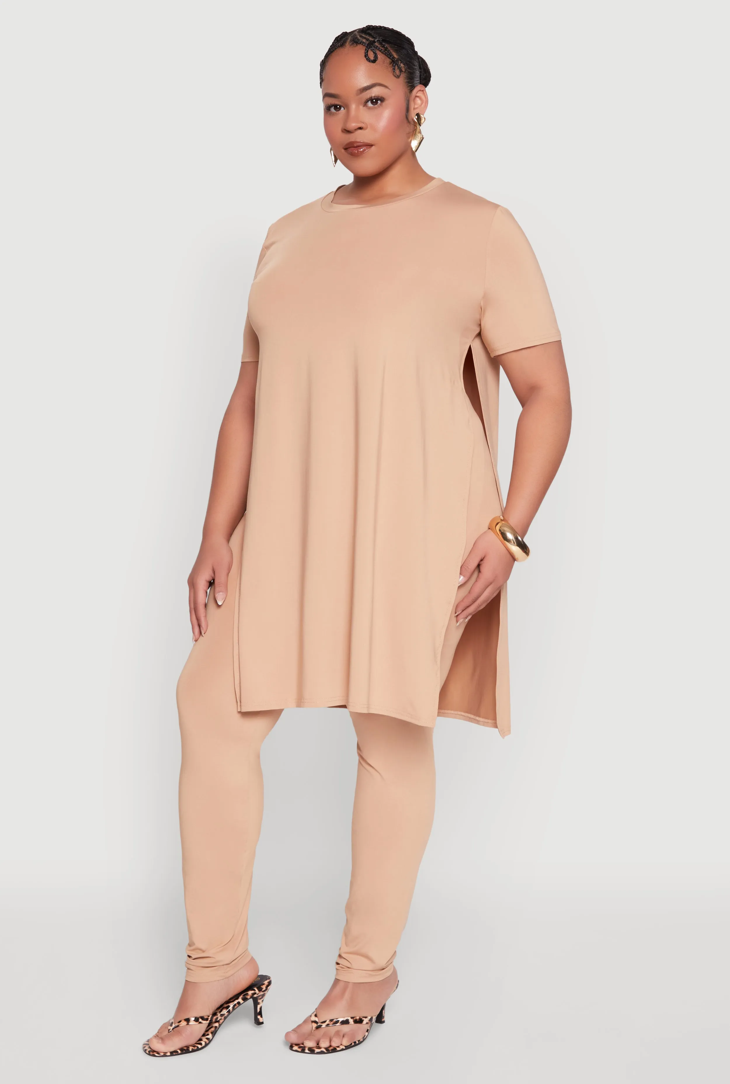 Plus Size Daisy High Waist Leggings sold by Rainbow product image thumbnail 2