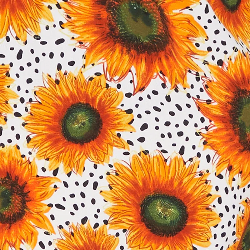 Plus Size Sunflower Print Maxi Dress sold by Rainbow product image thumbnail 4