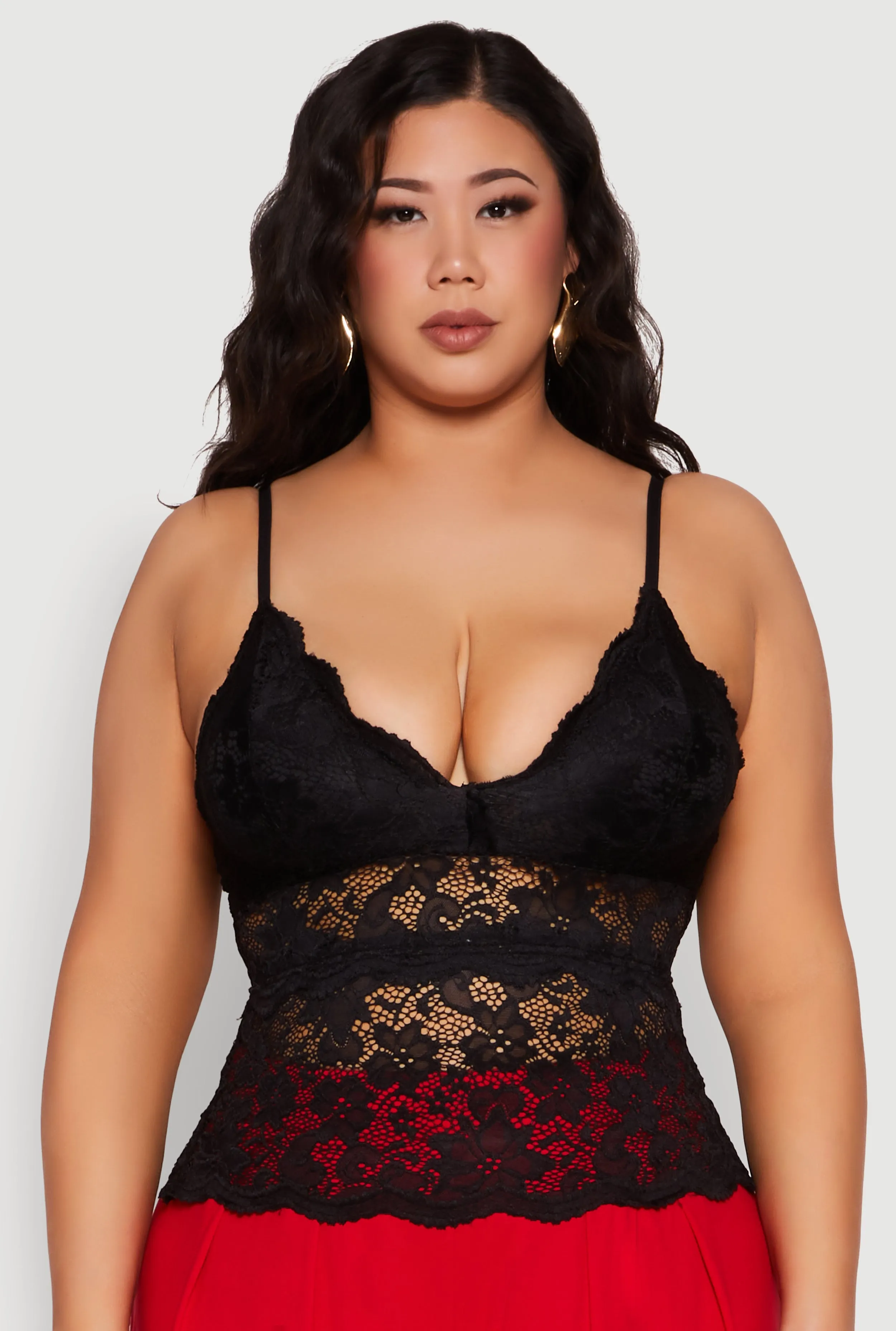 Plus Size Floral Lace Cami sold by Rainbow product image thumbnail 2