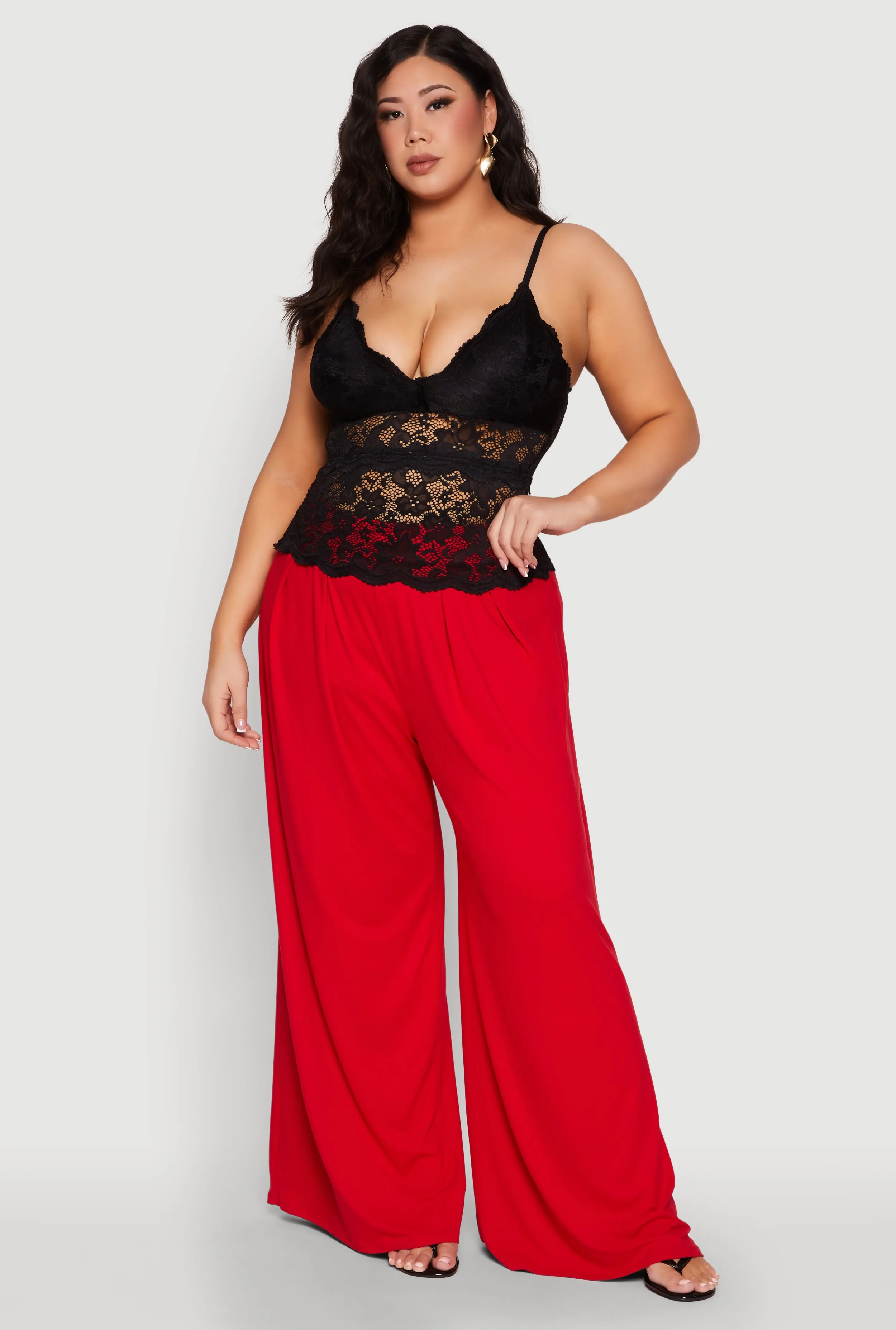 Plus Size Floral Lace Cami sold by Rainbow