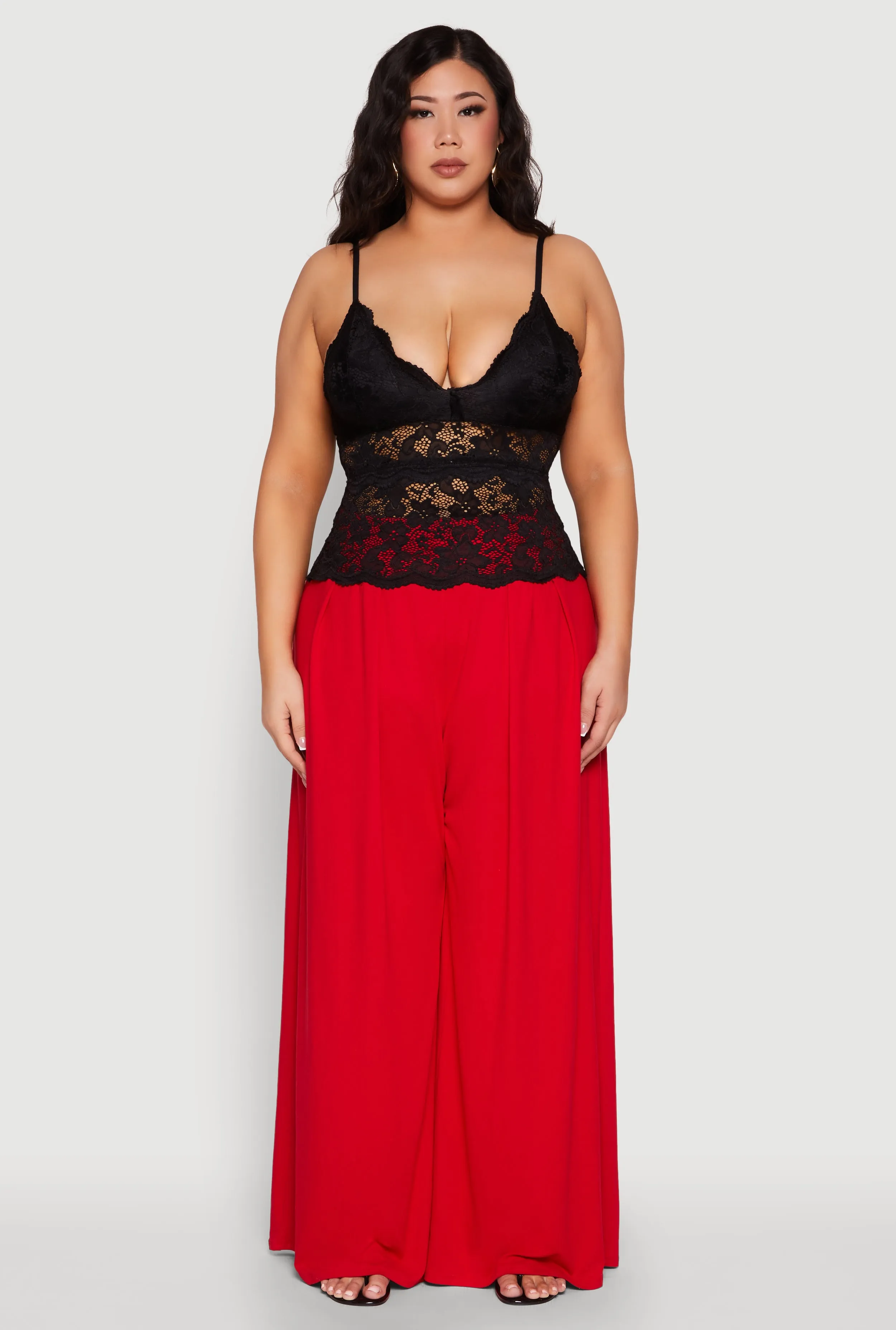 Plus Size Floral Lace Cami sold by Rainbow product image thumbnail 3