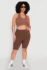 Plus Size High Waisted Seamless Bike Shorts sold by Rainbow