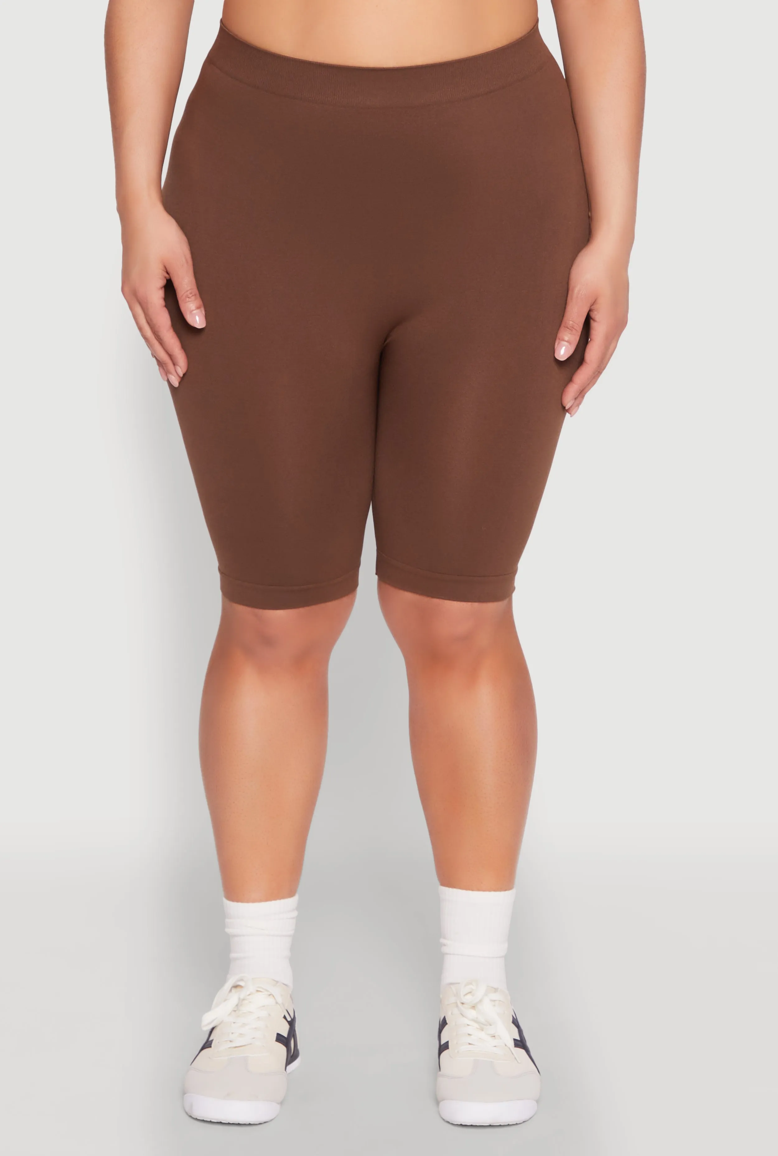 Plus Size High Waisted Seamless Bike Shorts sold by Rainbow product image thumbnail 5