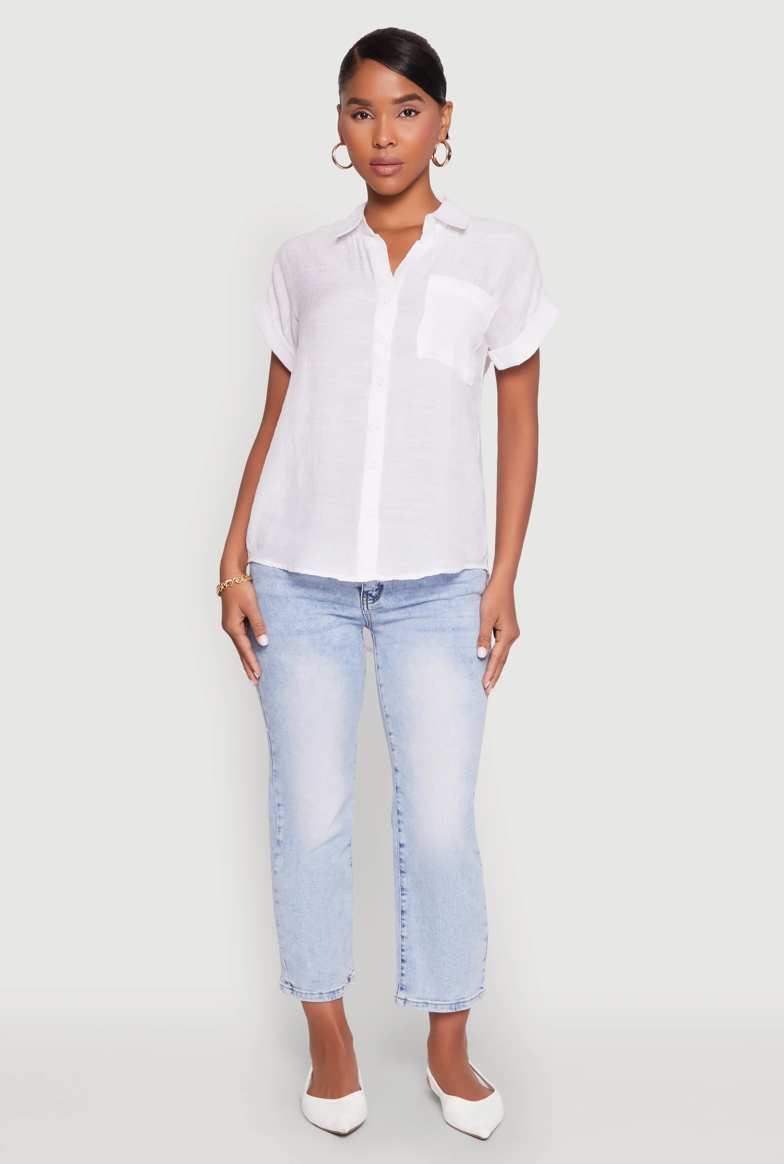 Fixed Cuff Button Front Shirt sold by Rainbow product image thumbnail 3