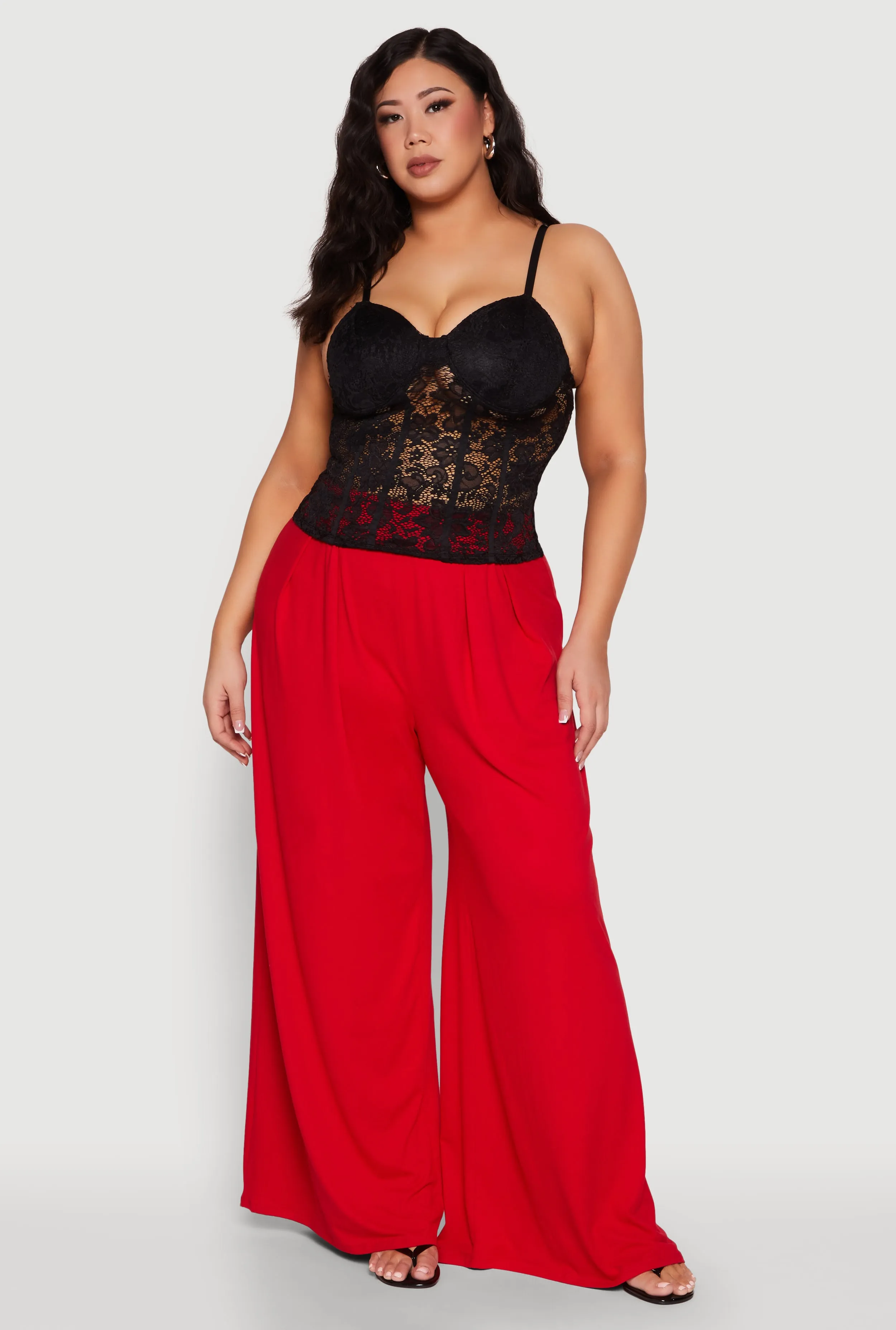 Plus Size Lace Sweetheart Cami sold by Rainbow product image thumbnail 3