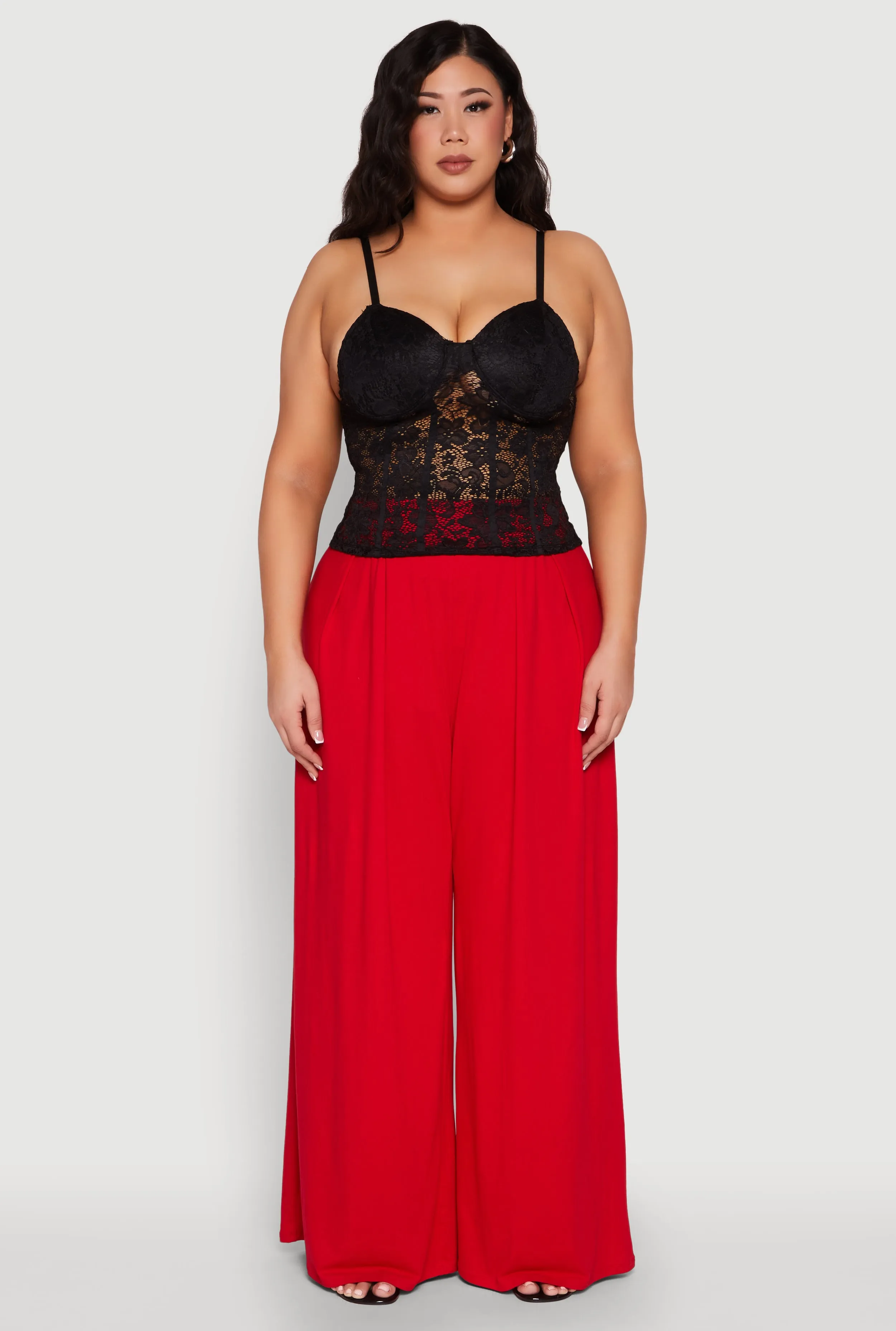 Plus Size Lace Sweetheart Cami sold by Rainbow