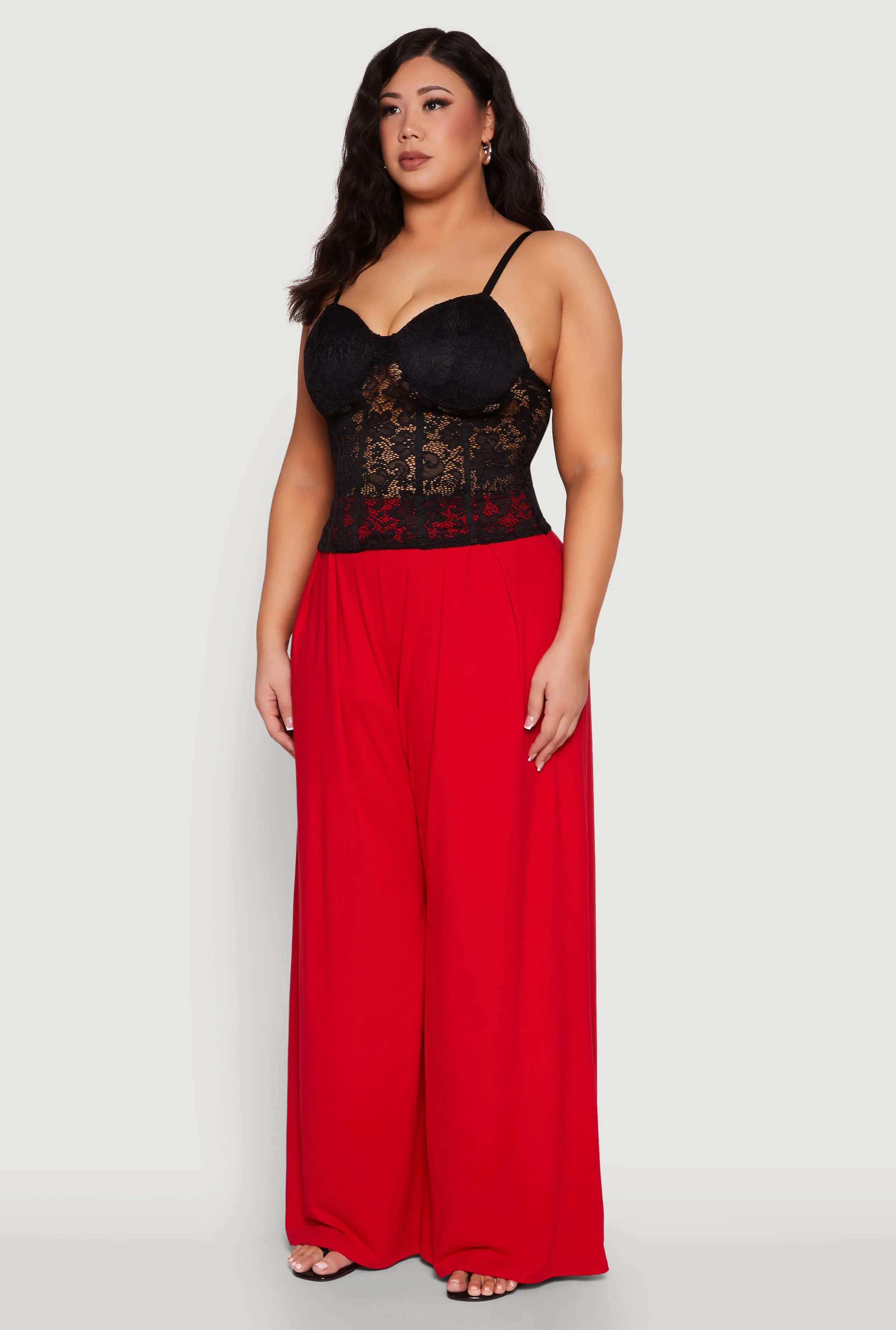 Plus Size Lace Sweetheart Cami sold by Rainbow product image thumbnail 5