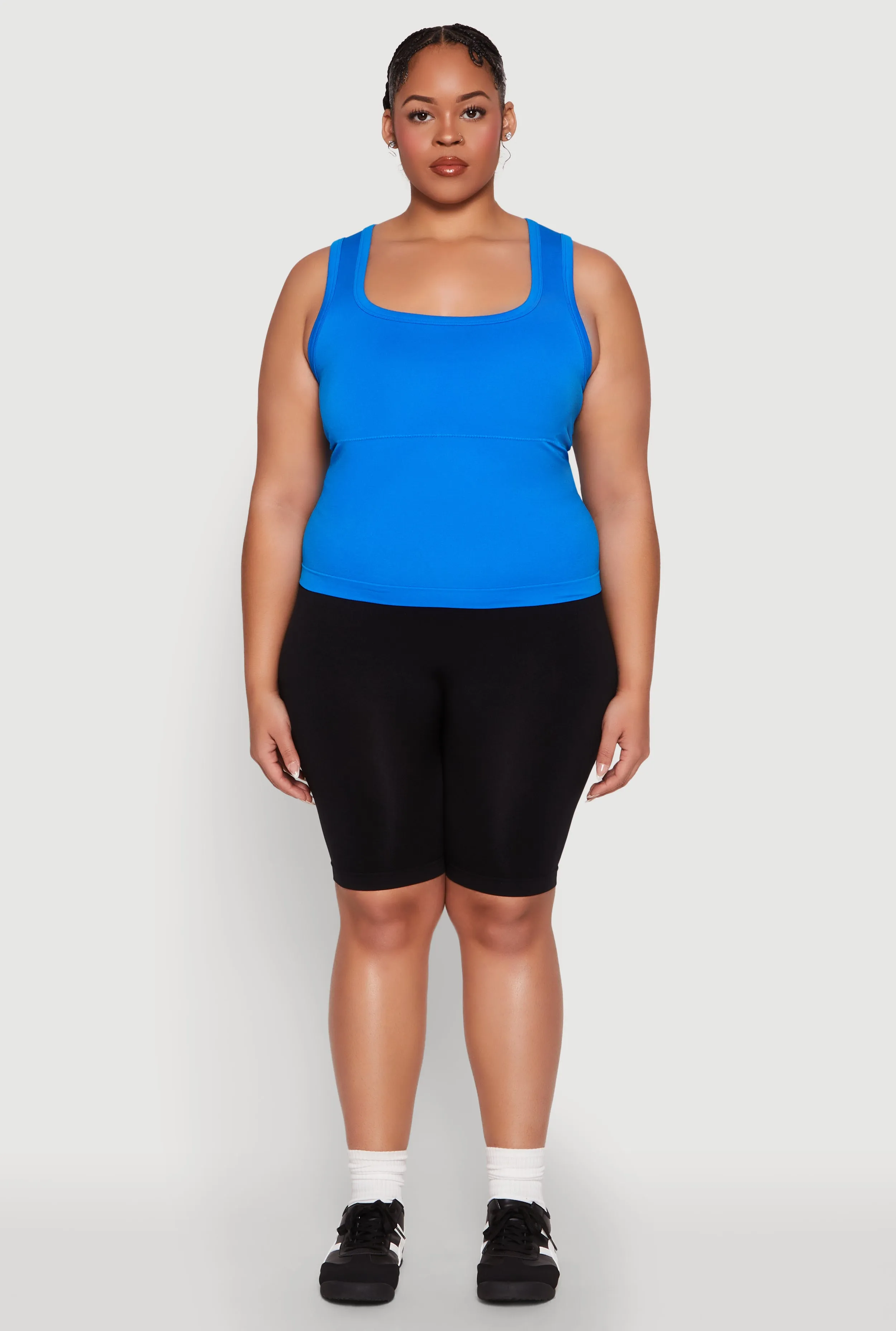 Plus Size Seamless Square Neck Tank Top sold by Rainbow product image thumbnail 3