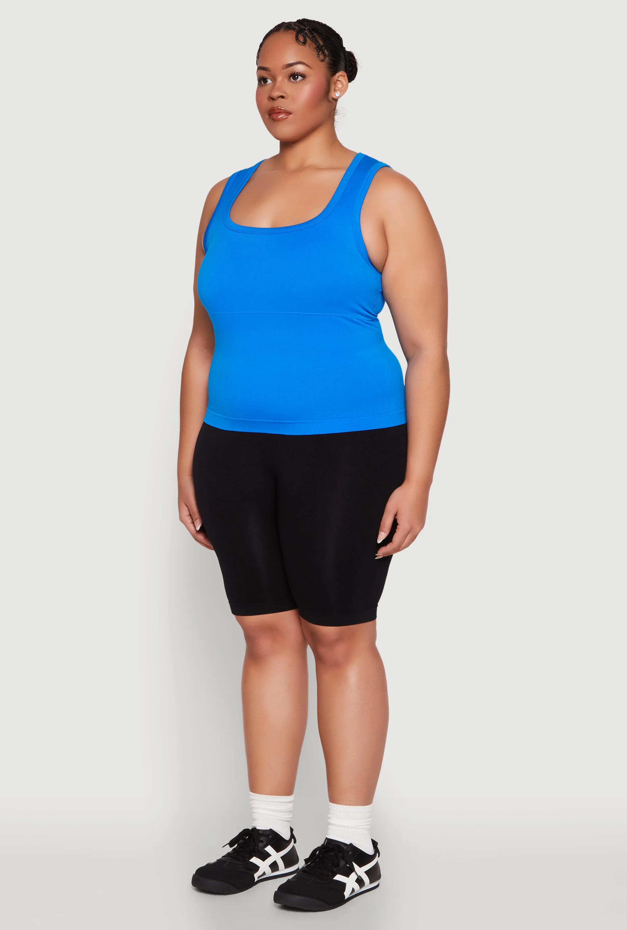 Plus Size Seamless Square Neck Tank Top sold by Rainbow product image thumbnail 5