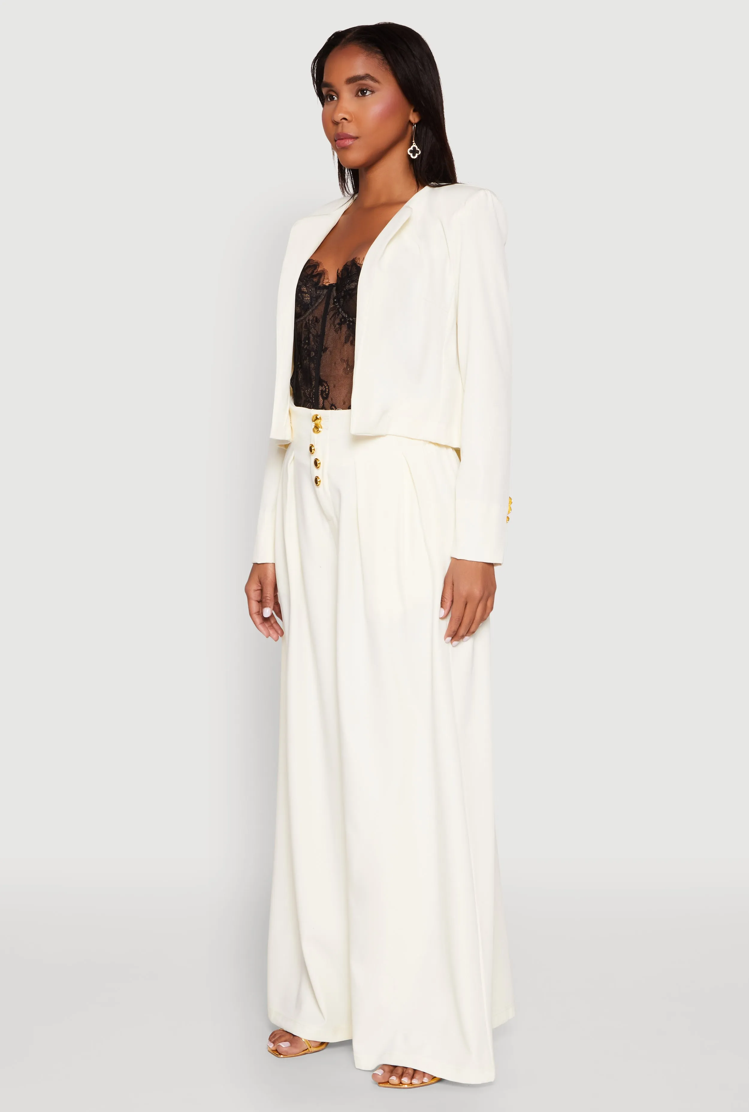 Padded Shoulder Blazer sold by Rainbow product image thumbnail 5