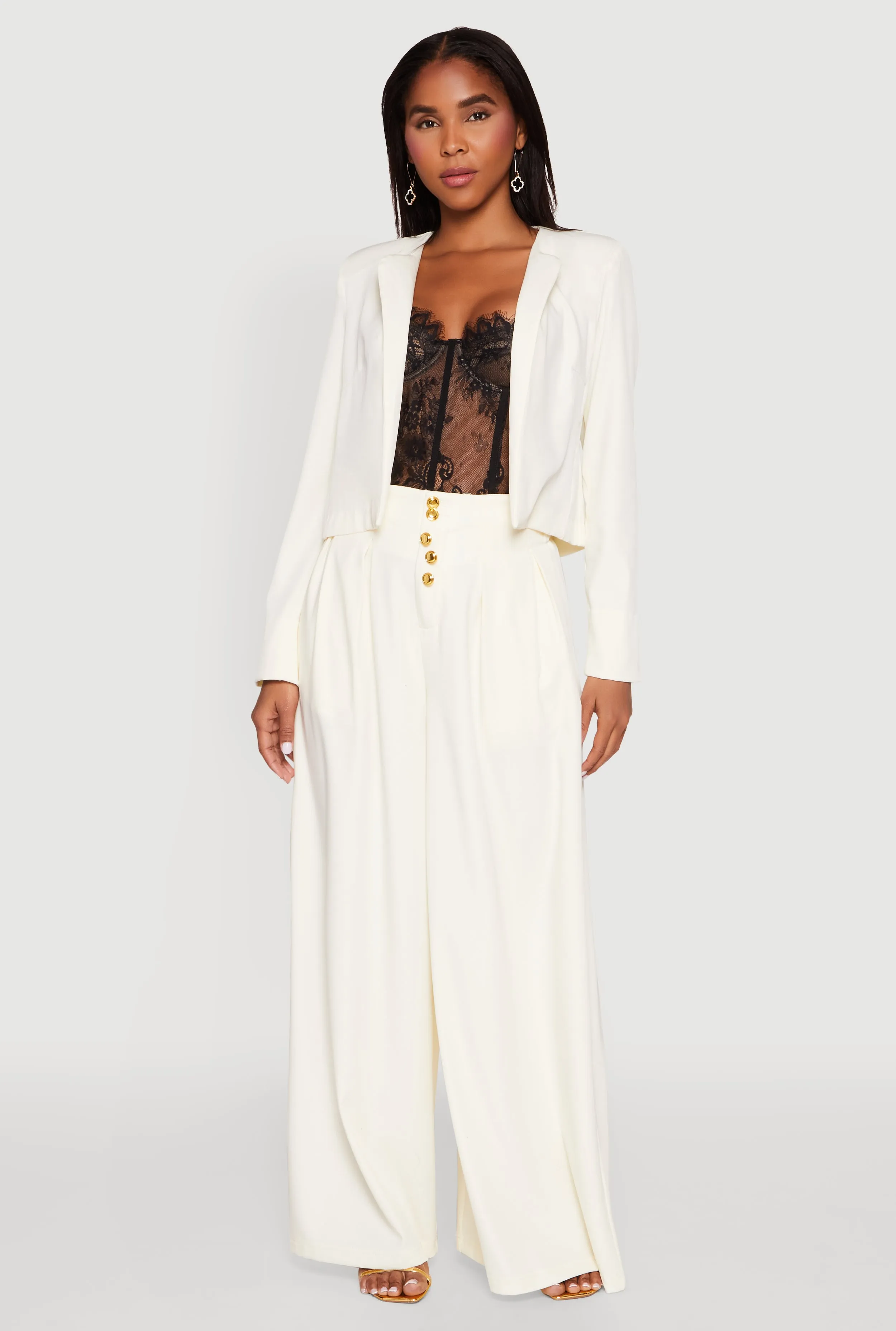 Padded Shoulder Blazer sold by Rainbow product image thumbnail 2