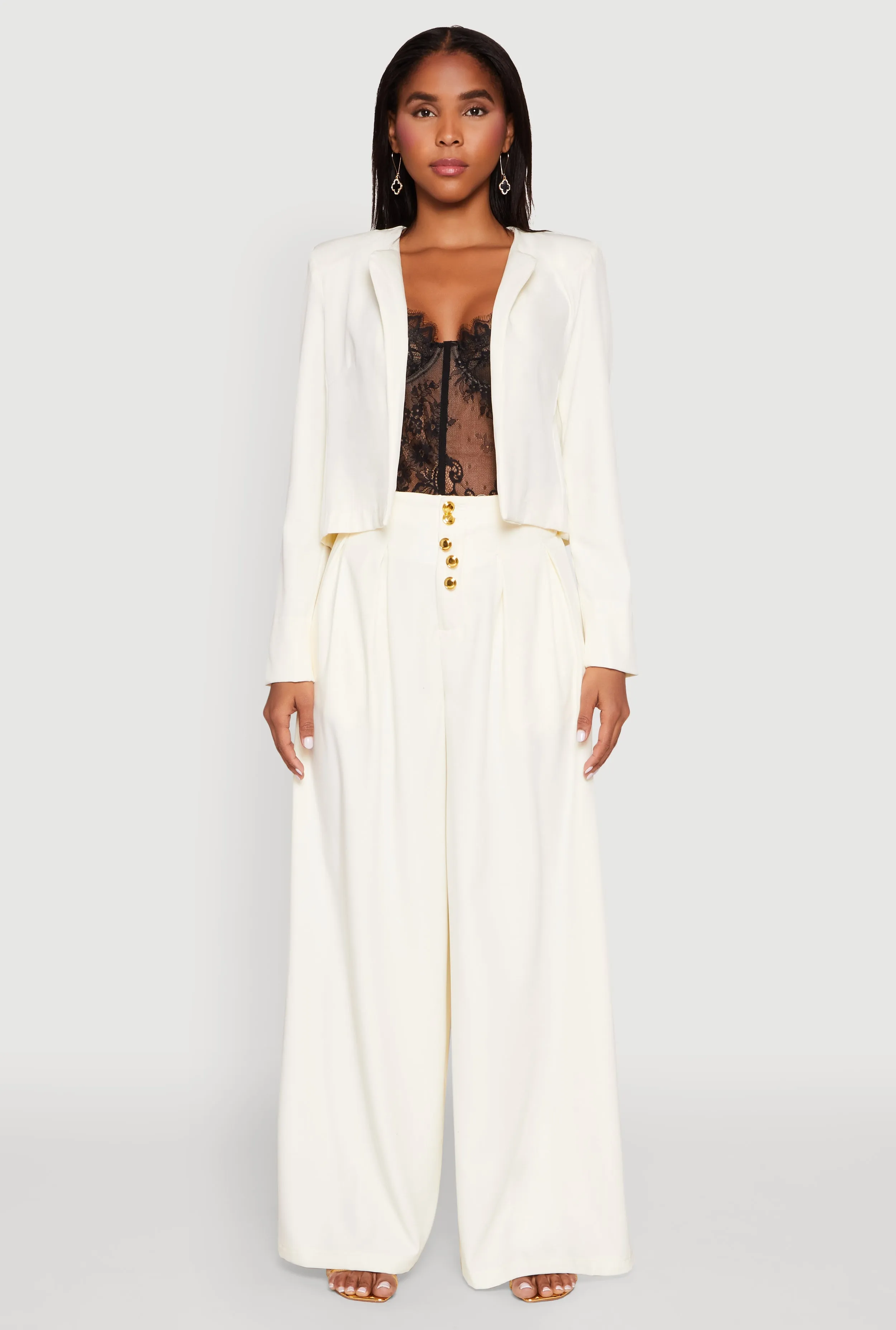 Padded Shoulder Blazer sold by Rainbow product image thumbnail 3