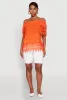 Lace Trim Off the Shoulder Blouse sold by Rainbow