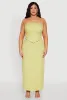 Plus Size Textured Knit High Waist Maxi Skirt sold by Rainbow