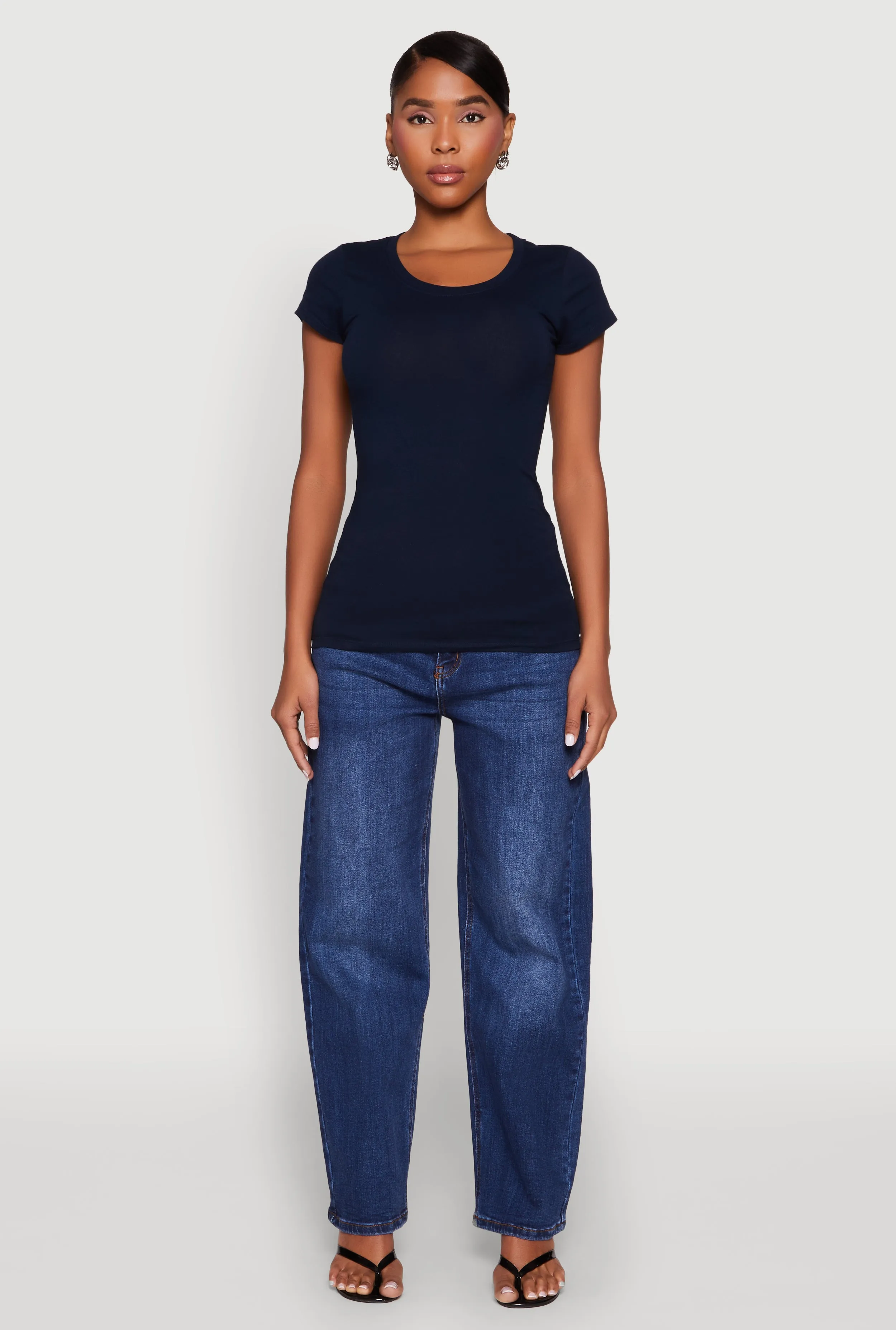 Short Sleeve Scoop Neck Tee sold by Rainbow product image thumbnail 3