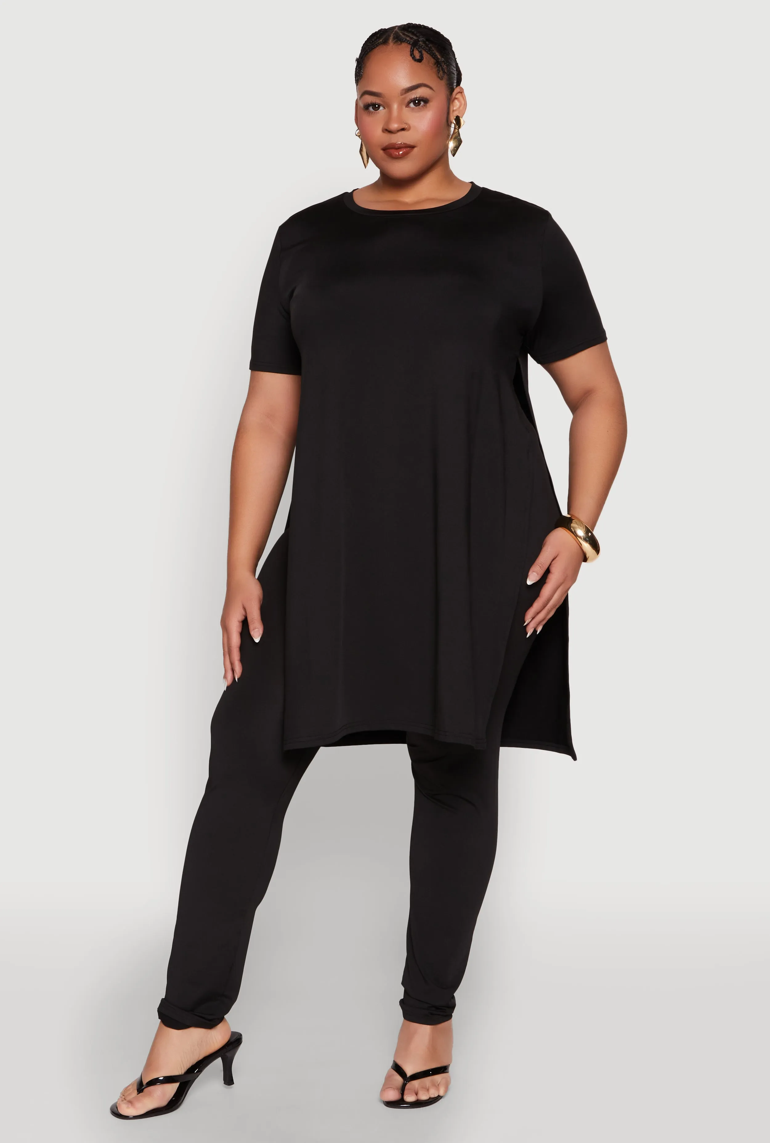 Plus Size Daisy High Waist Leggings sold by Rainbow