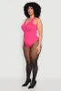 Plus Size Ribbed Notch Neck Tank Bodysuit sold by Rainbow