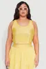 Plus Size Almost Famous Plisse Cropped Tank Top sold by Rainbow